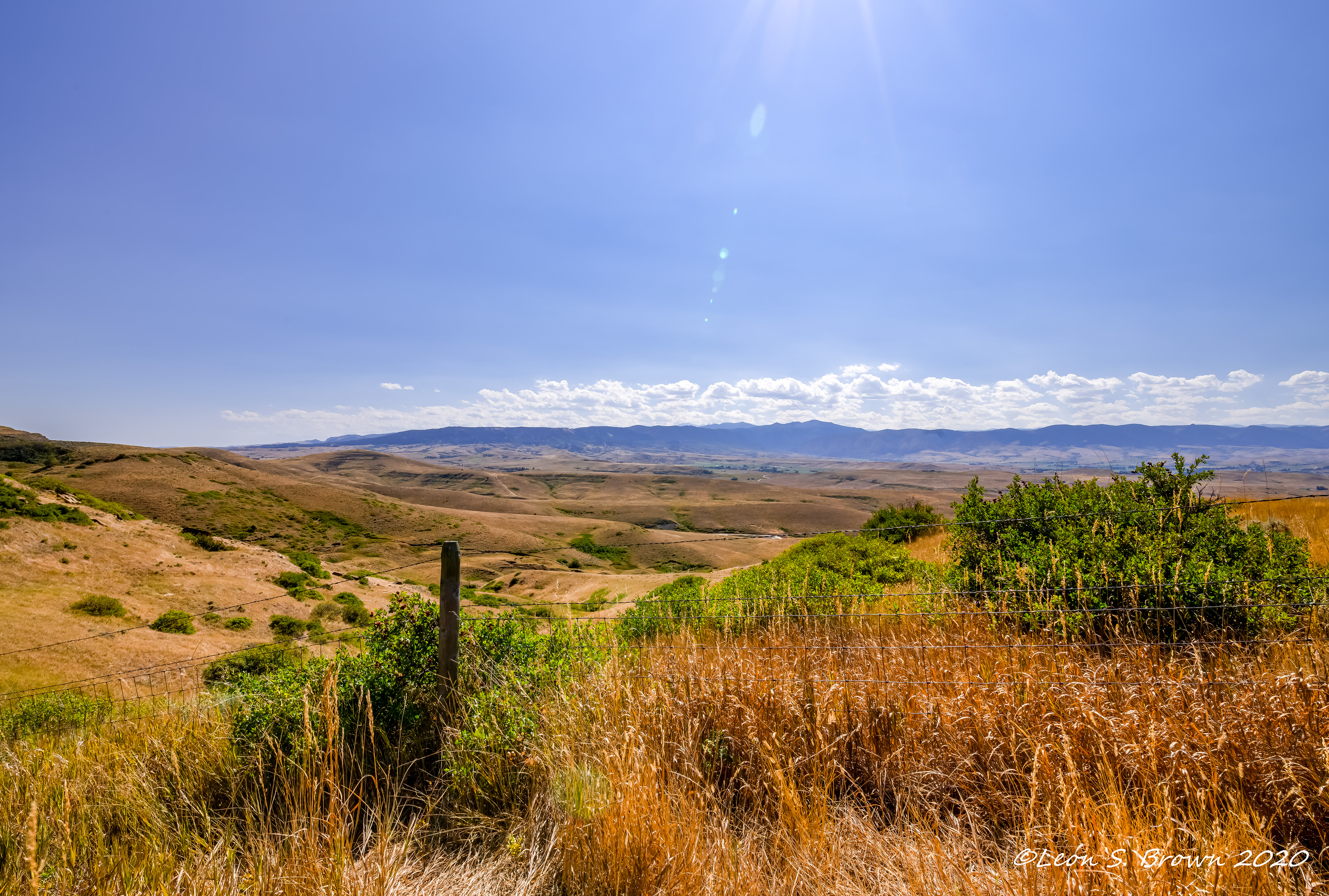 The Big Horn Mountains from Sheridan Scenic Overlook Sheridan Wyoming
