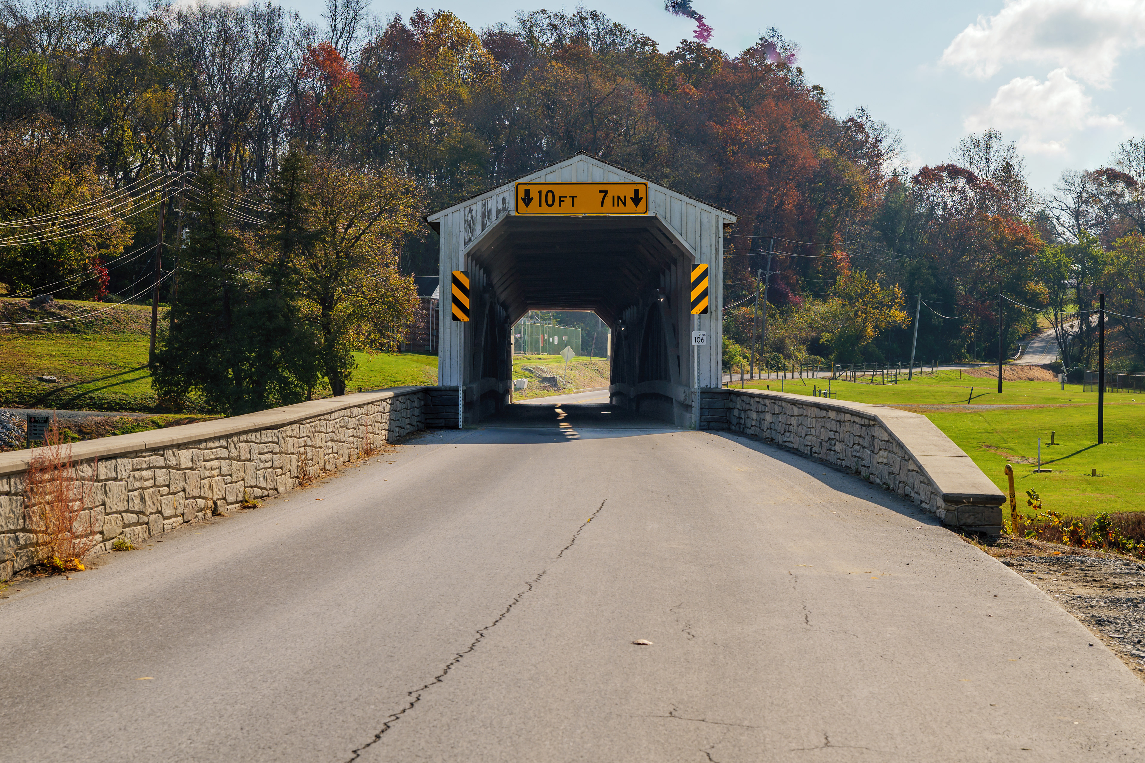 Pine Grove Covered Bridge in Nottingham