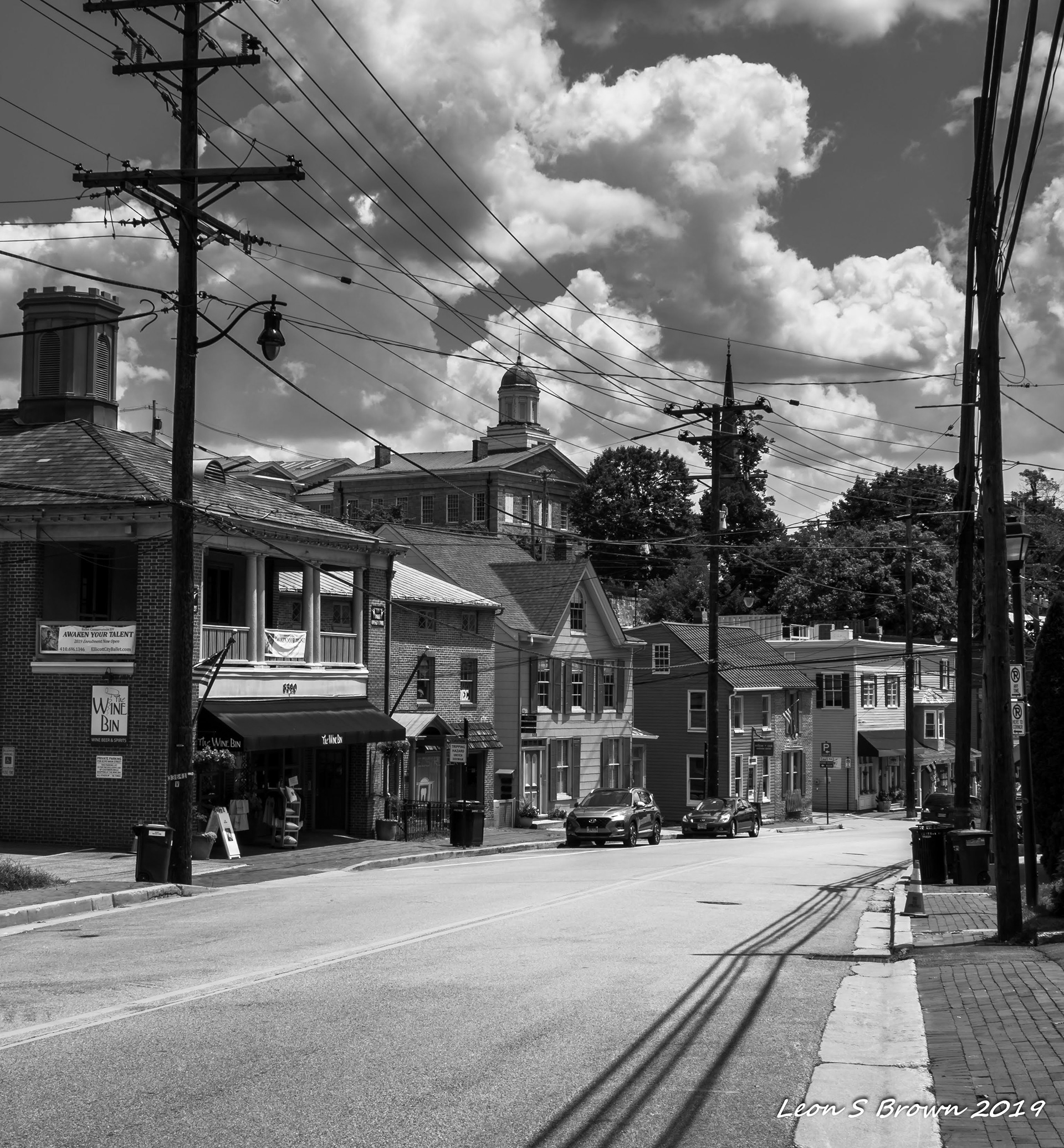 Main St in Ellicott City, Maryland