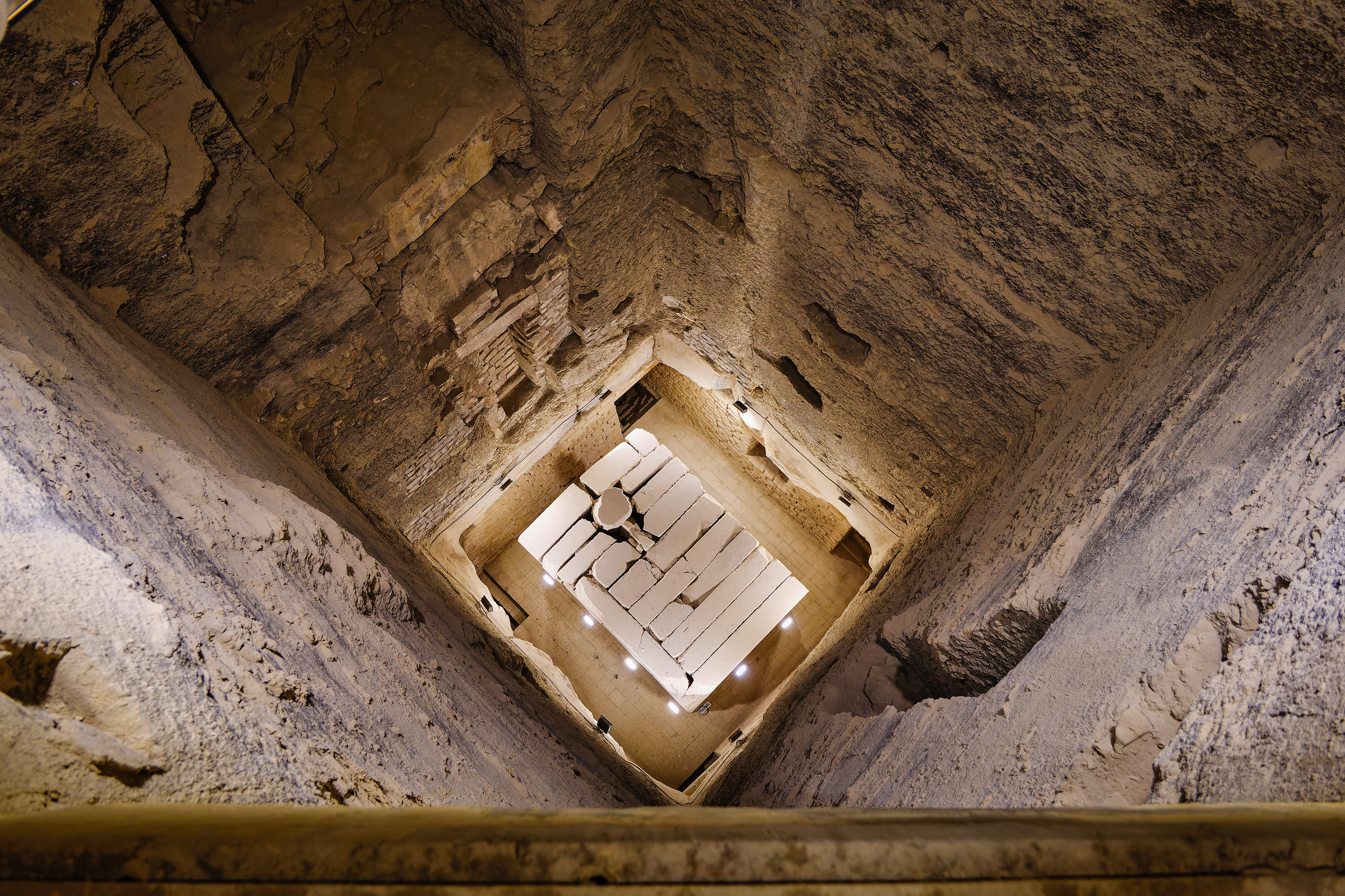 Burial Chamber inside of the Step Pyramid of Djoser at Saqqara