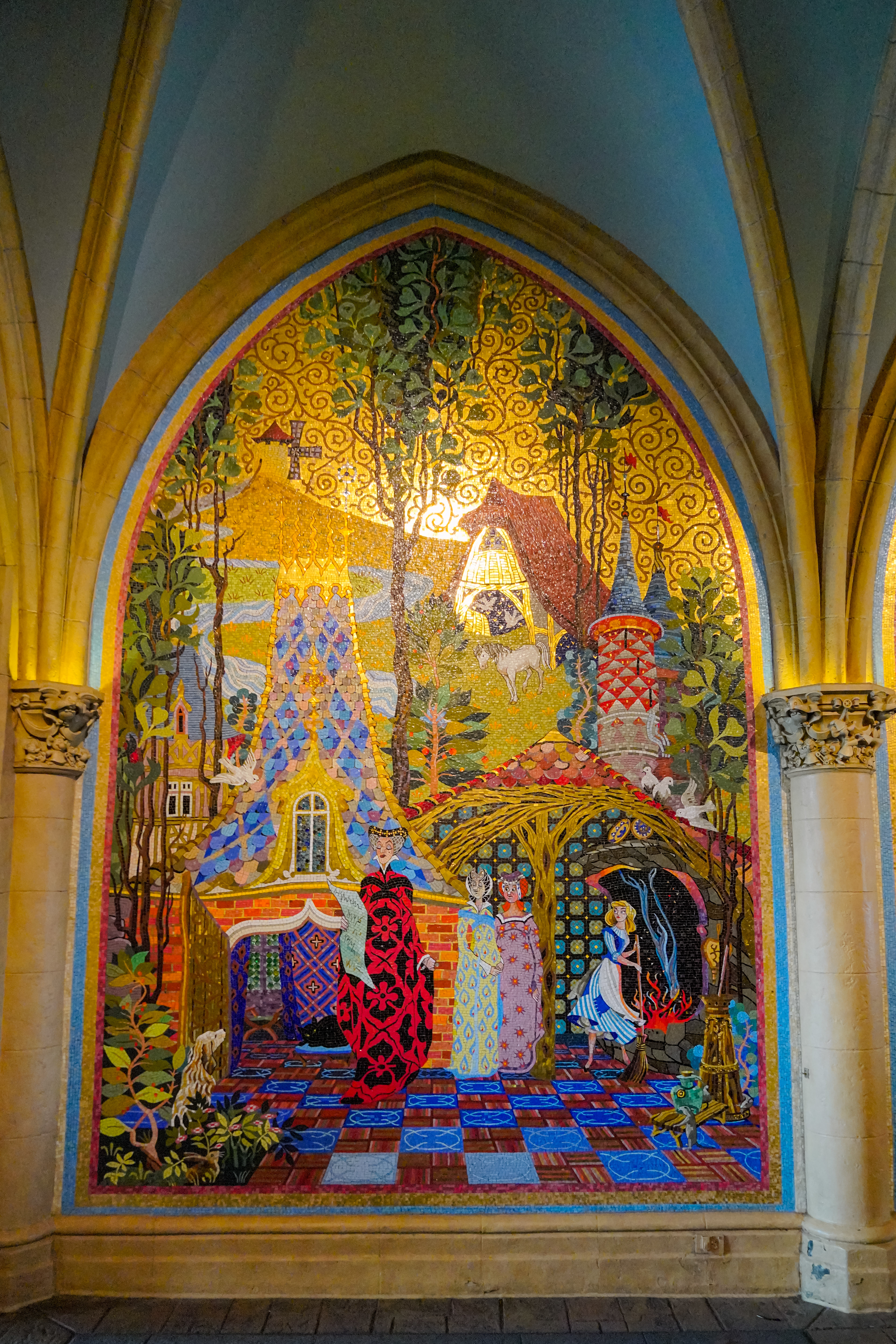 Cinderella Castle Mosaic Murals