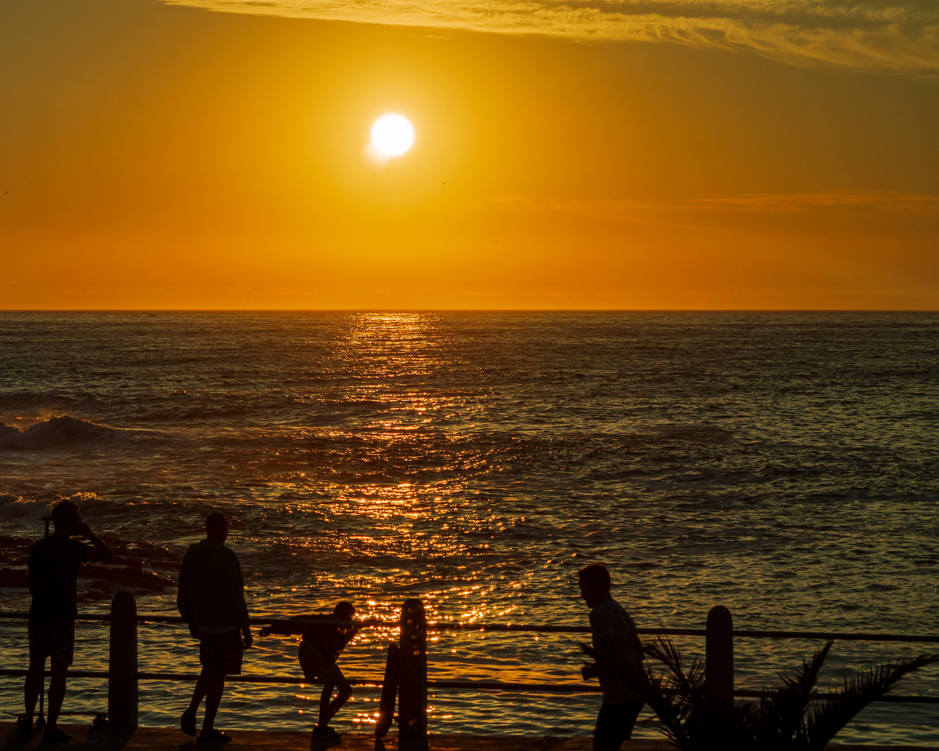 Sunset over the Atlantic Ocean