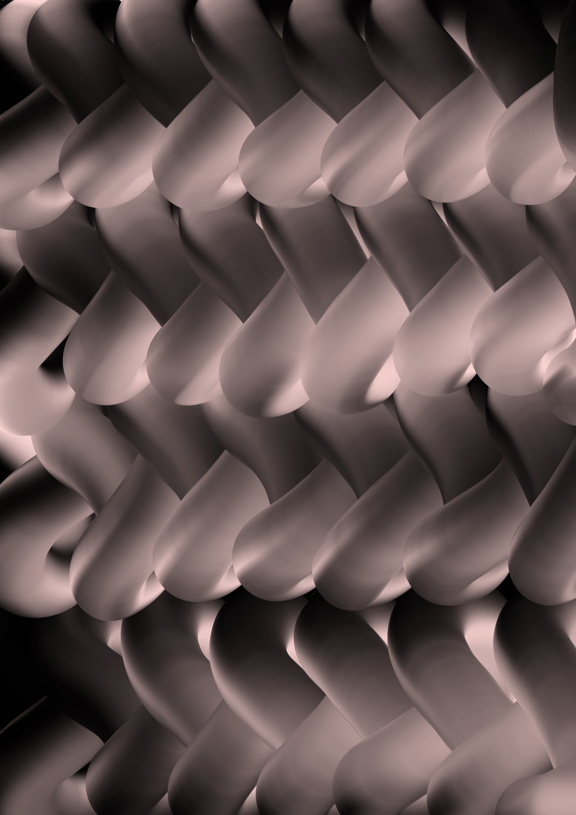 This is done using the smudge brush on the iPad app procreate. I like the 3D effect it gives as well as the repetition.