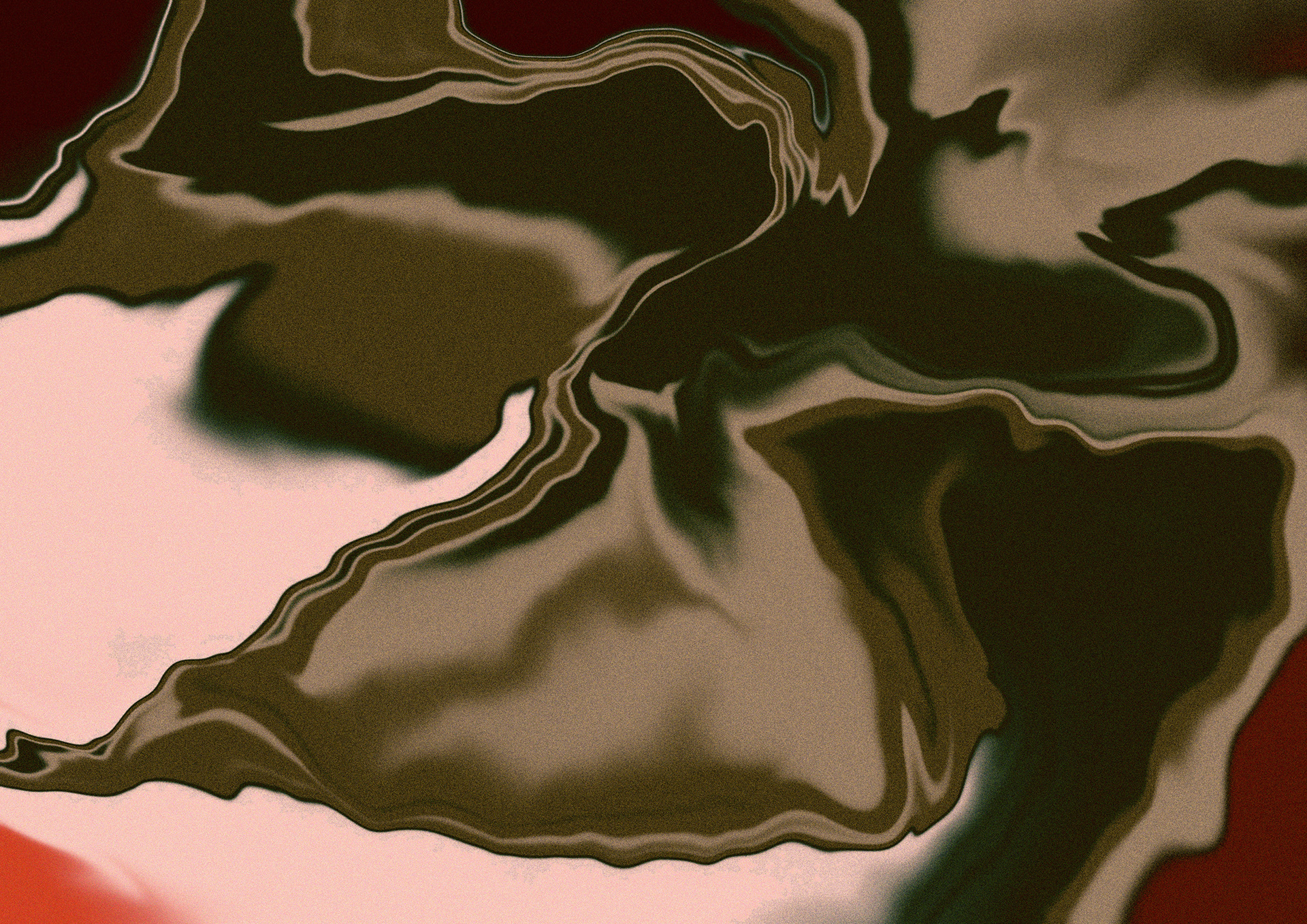 Same goes for this liquify piece. It was originaly orange but added a black overlay and liked the colour it turned.