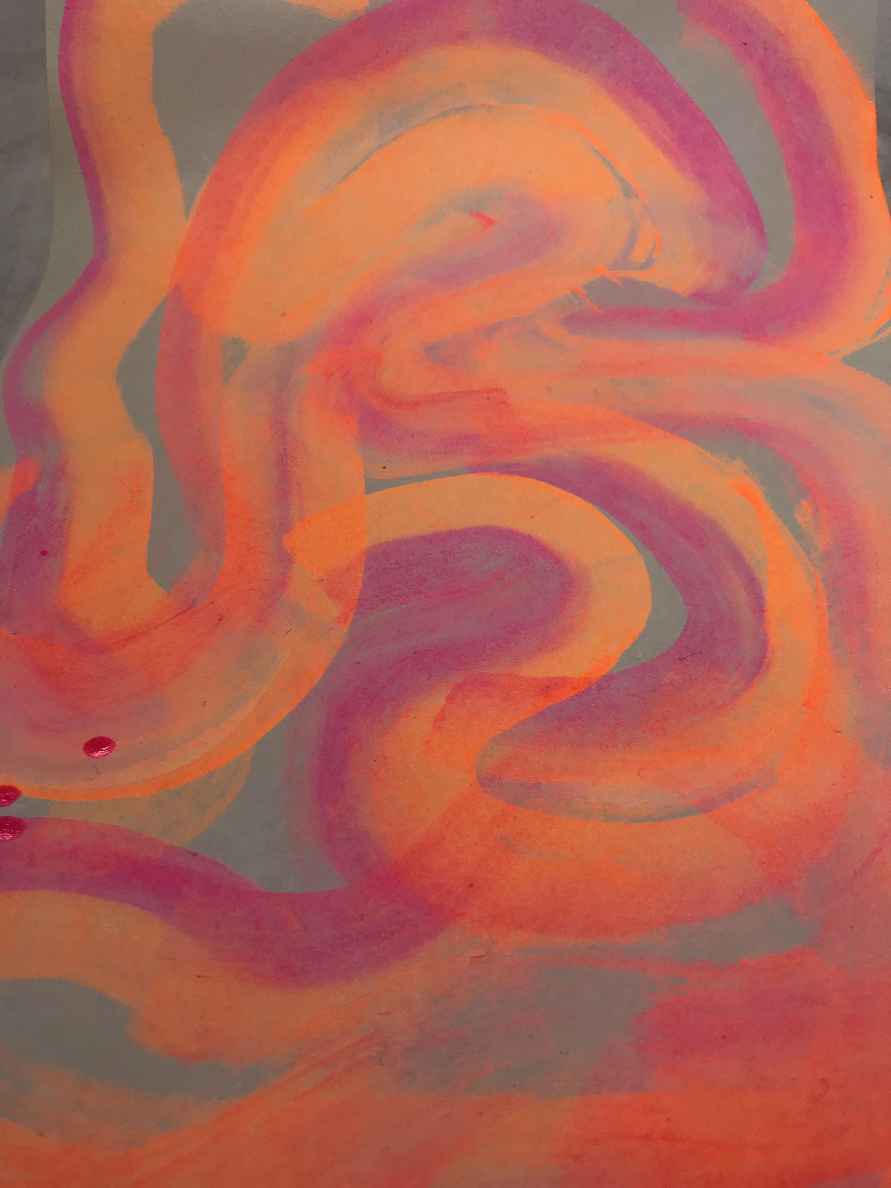 This was the first ink experiment I did I just felt like swirling around the inks and seeing what happened. I like how the inks is transparent and shows the different "layers'.