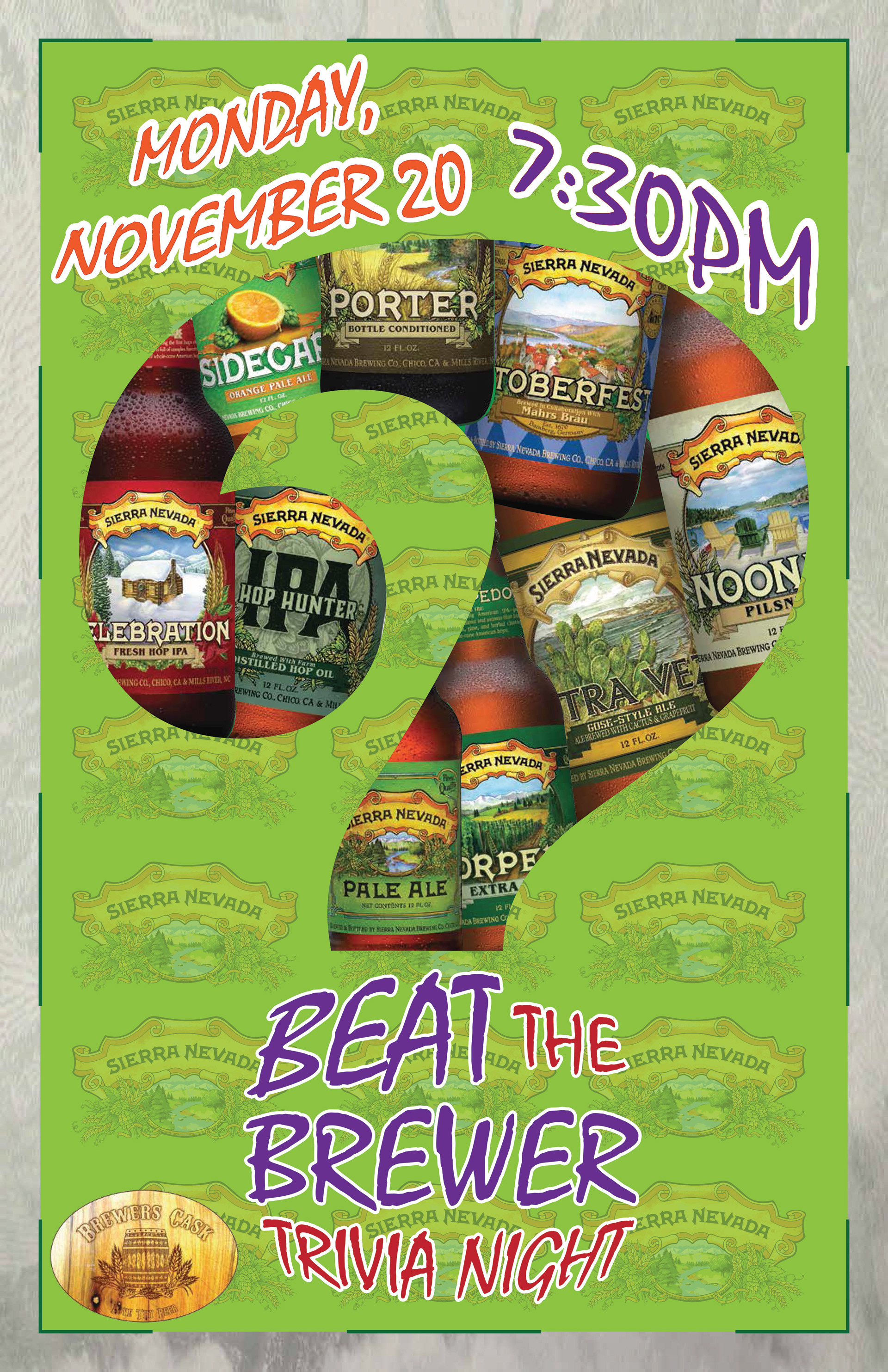 Beat the Brewer Trivia Night, 2018. Chesapeake Beverage