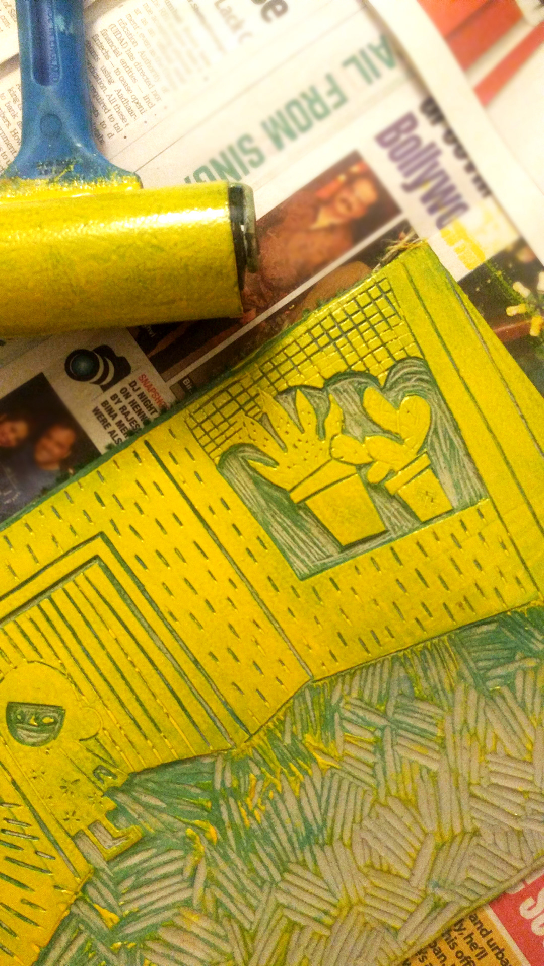 inked lino