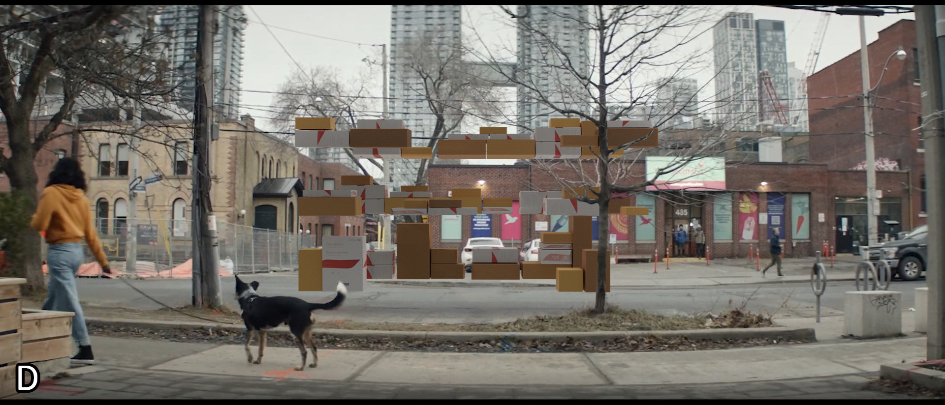 Test on packages arriving as in an Invisible truck