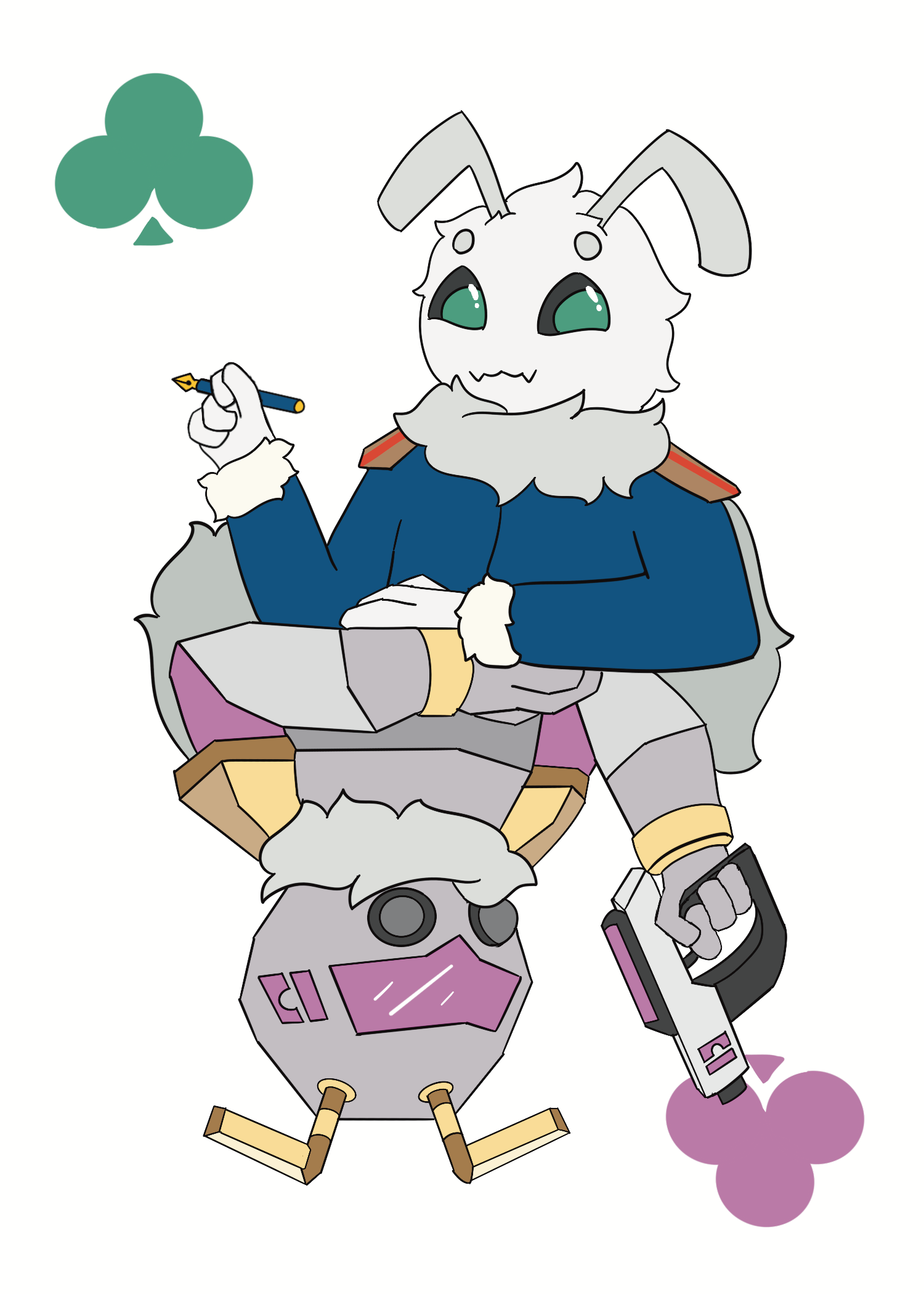 An artwork of a character arranged in a poker card, quite proud of this one