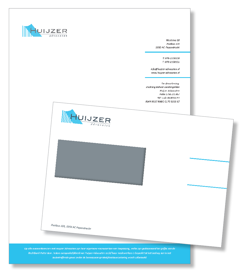 Briefpapier en envelope