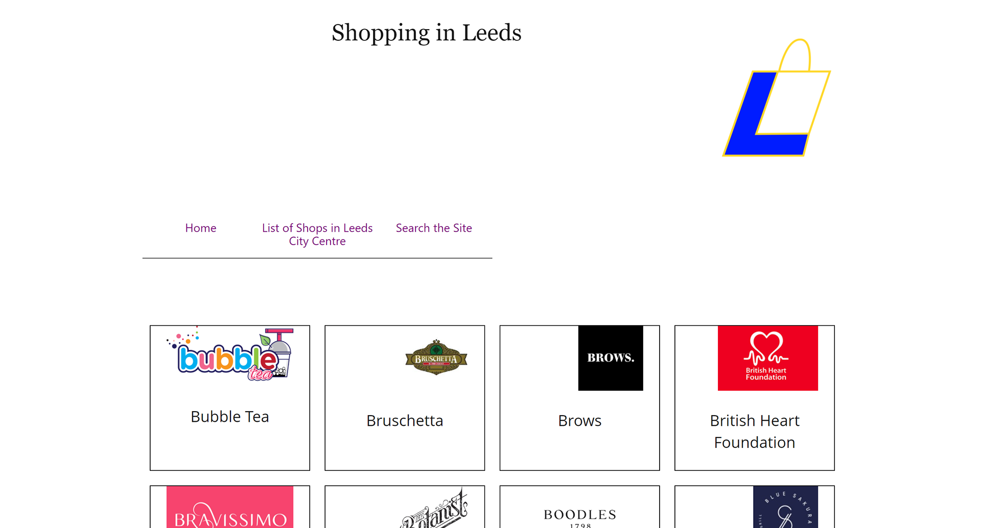 List of shops 1