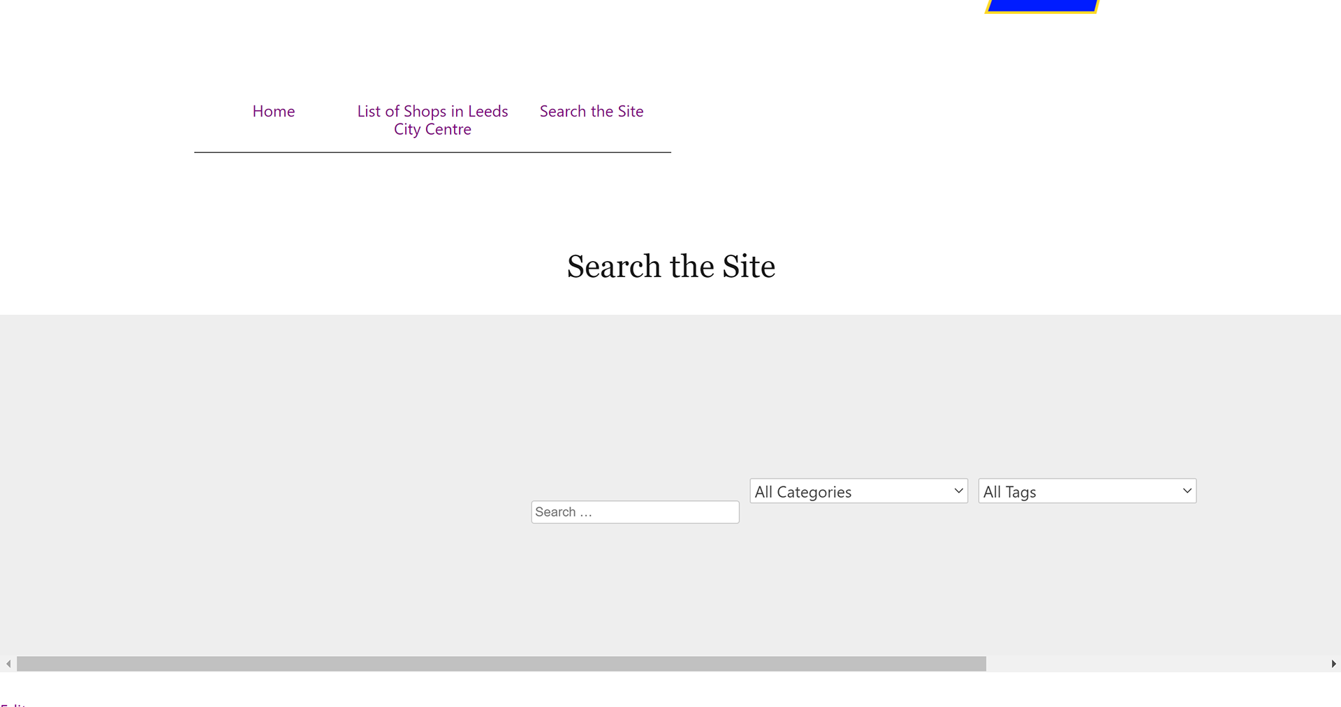 Search page