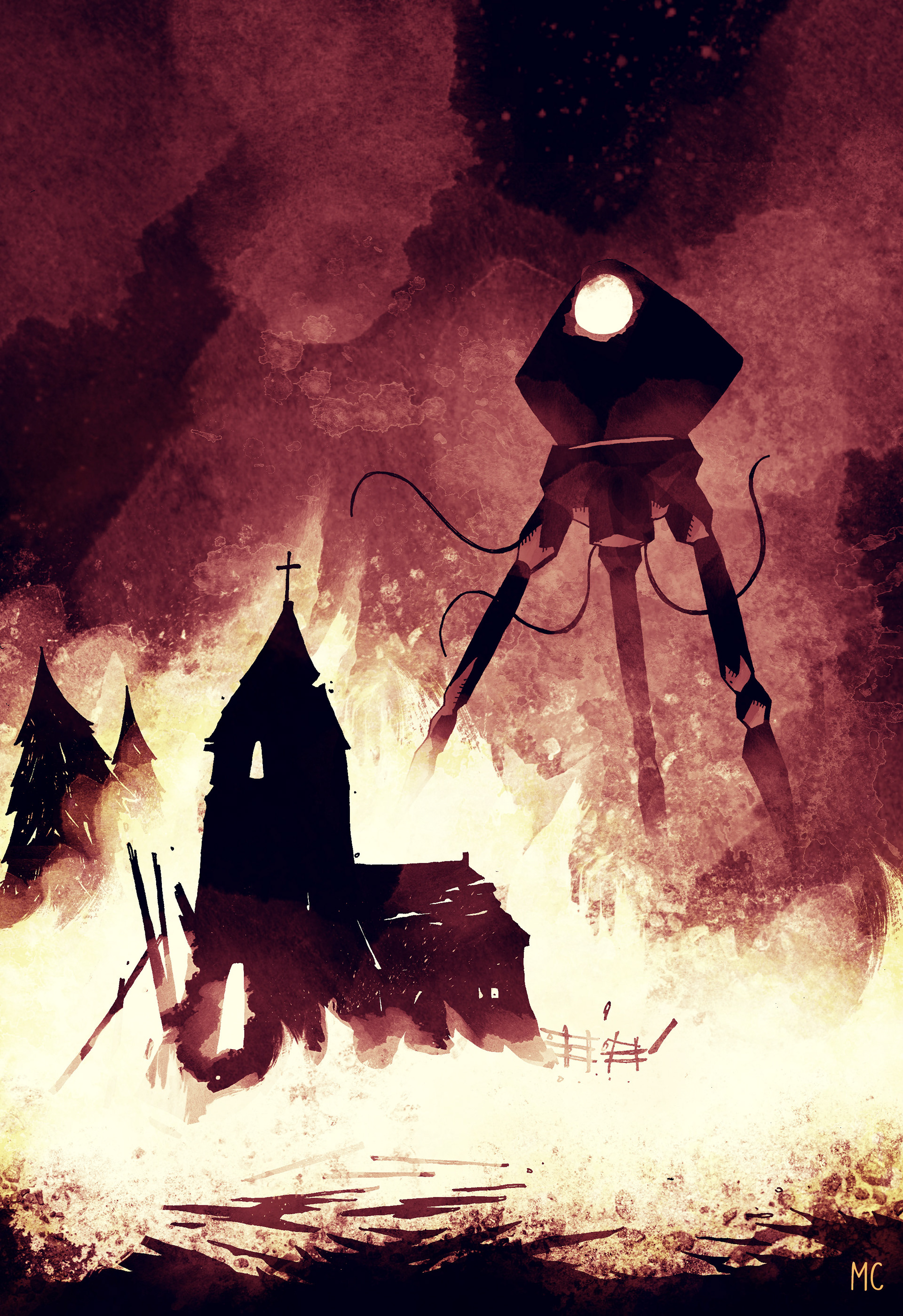 The War of The Worlds Chapter Illustration