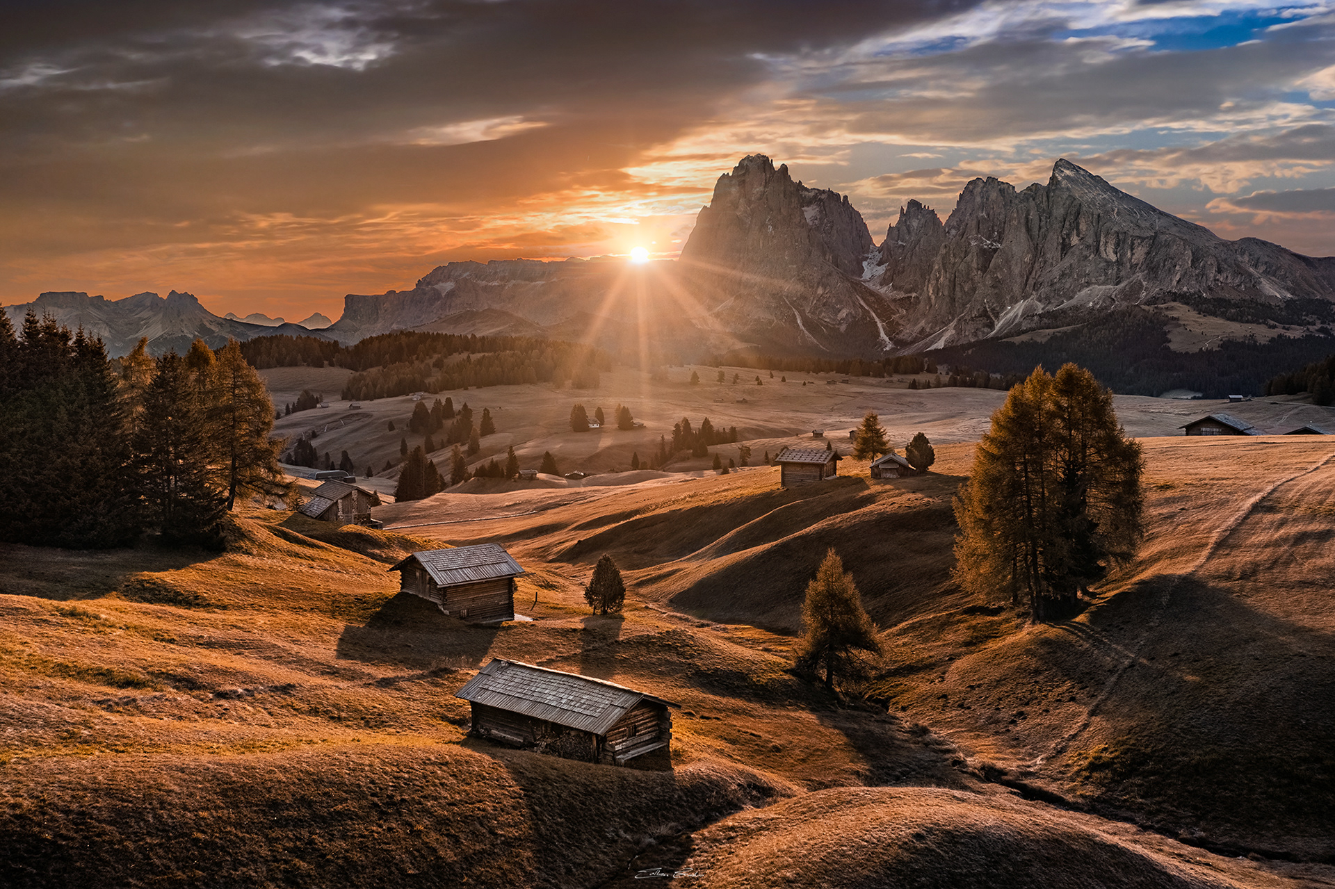 Seiser Alm (Alpe di Siusi) sunrise