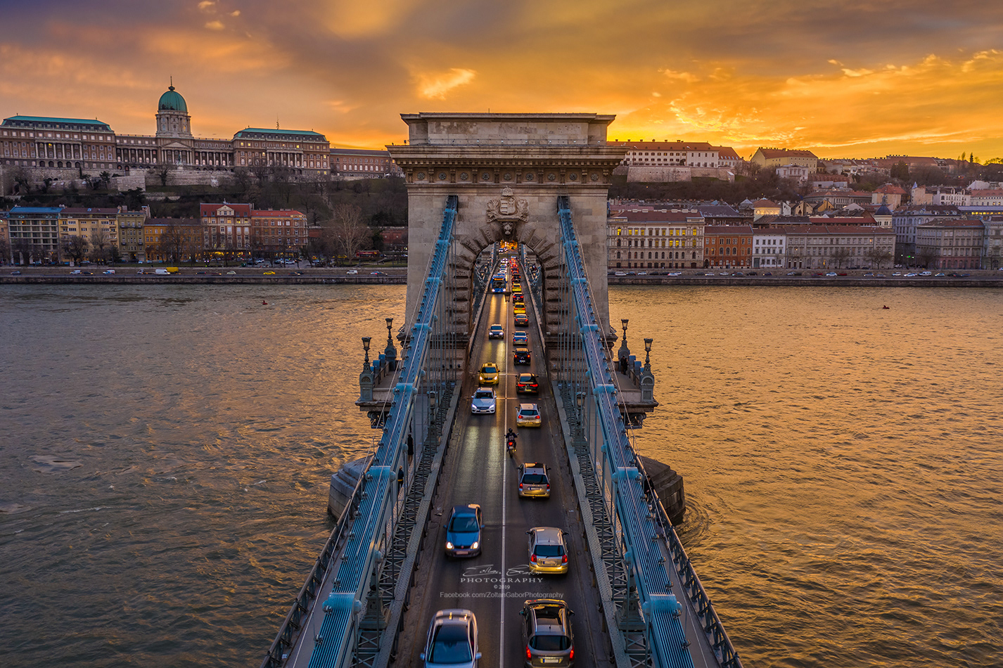 Széchenyi Chain Bridge and Buda Castle Royal Palace