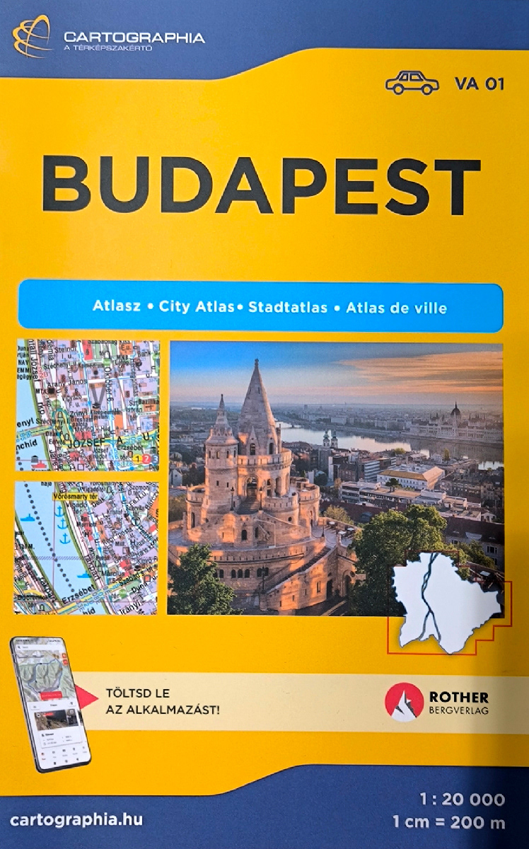 Fisherman's Bastion on the front cover of Budapest Atlas - 2025