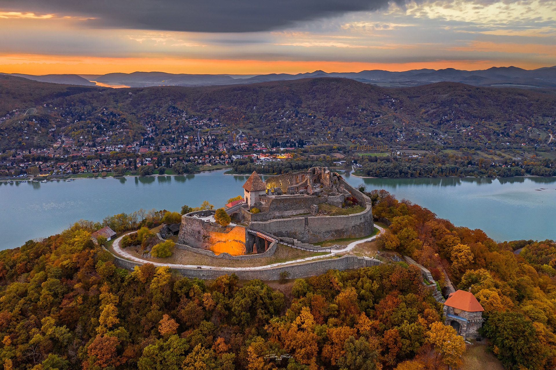 Visegrad High Castle from above