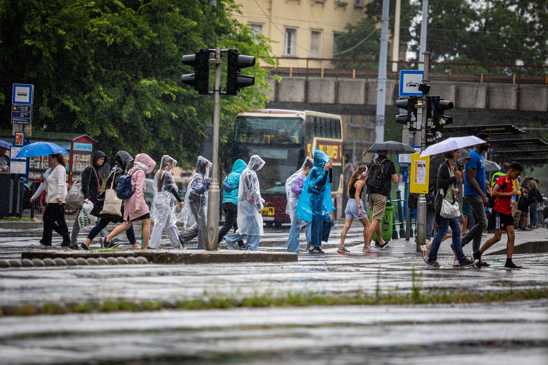 Rainy weather in Budapest - 2025