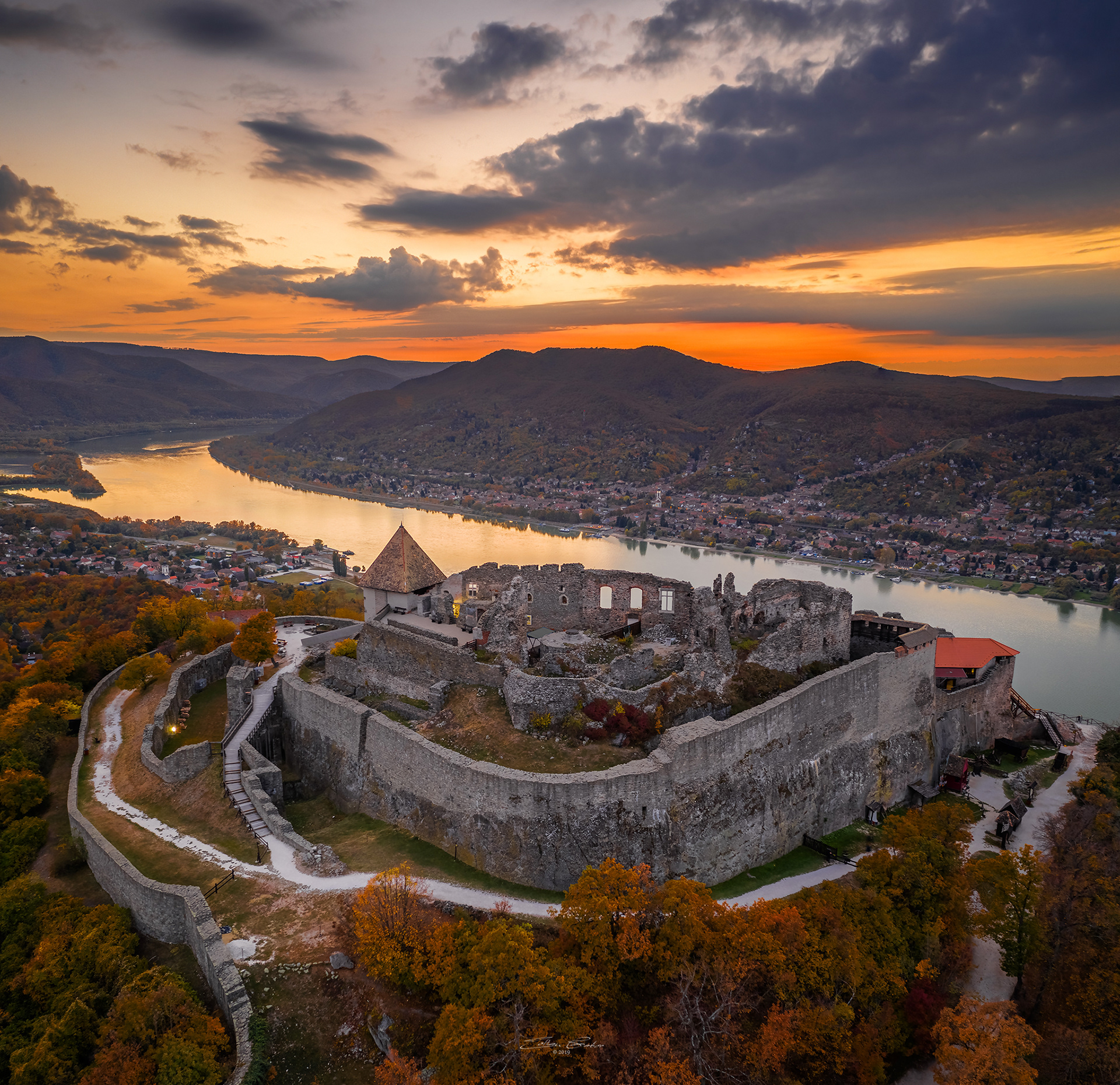 Visegrad High Castle from above