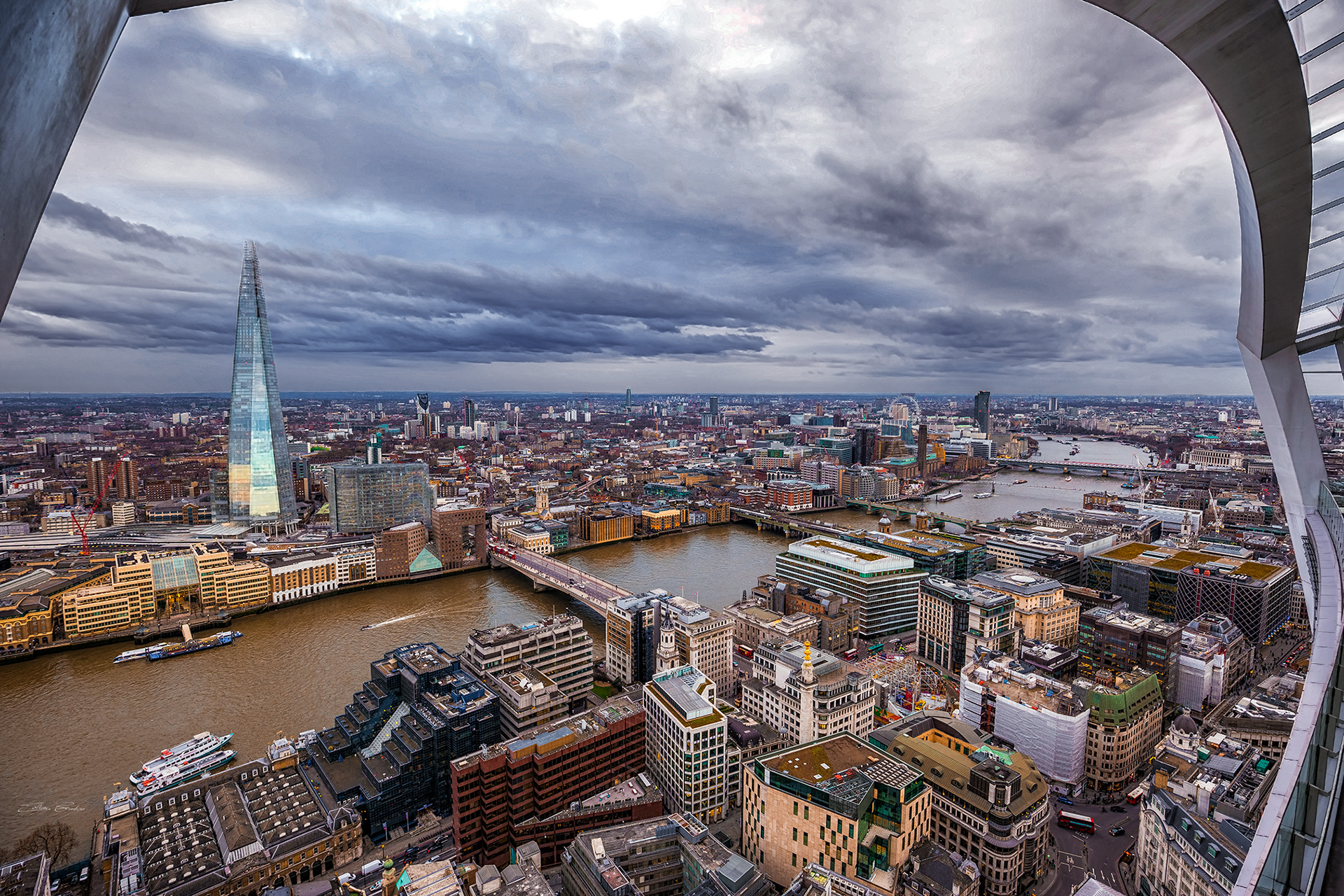 The View from Sky Garden with The Shard