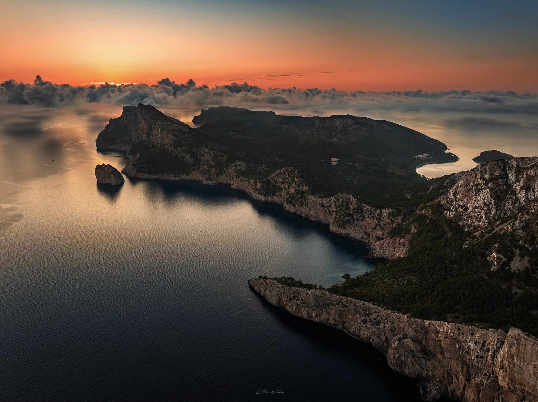 Aerial view of Cap de Formentor