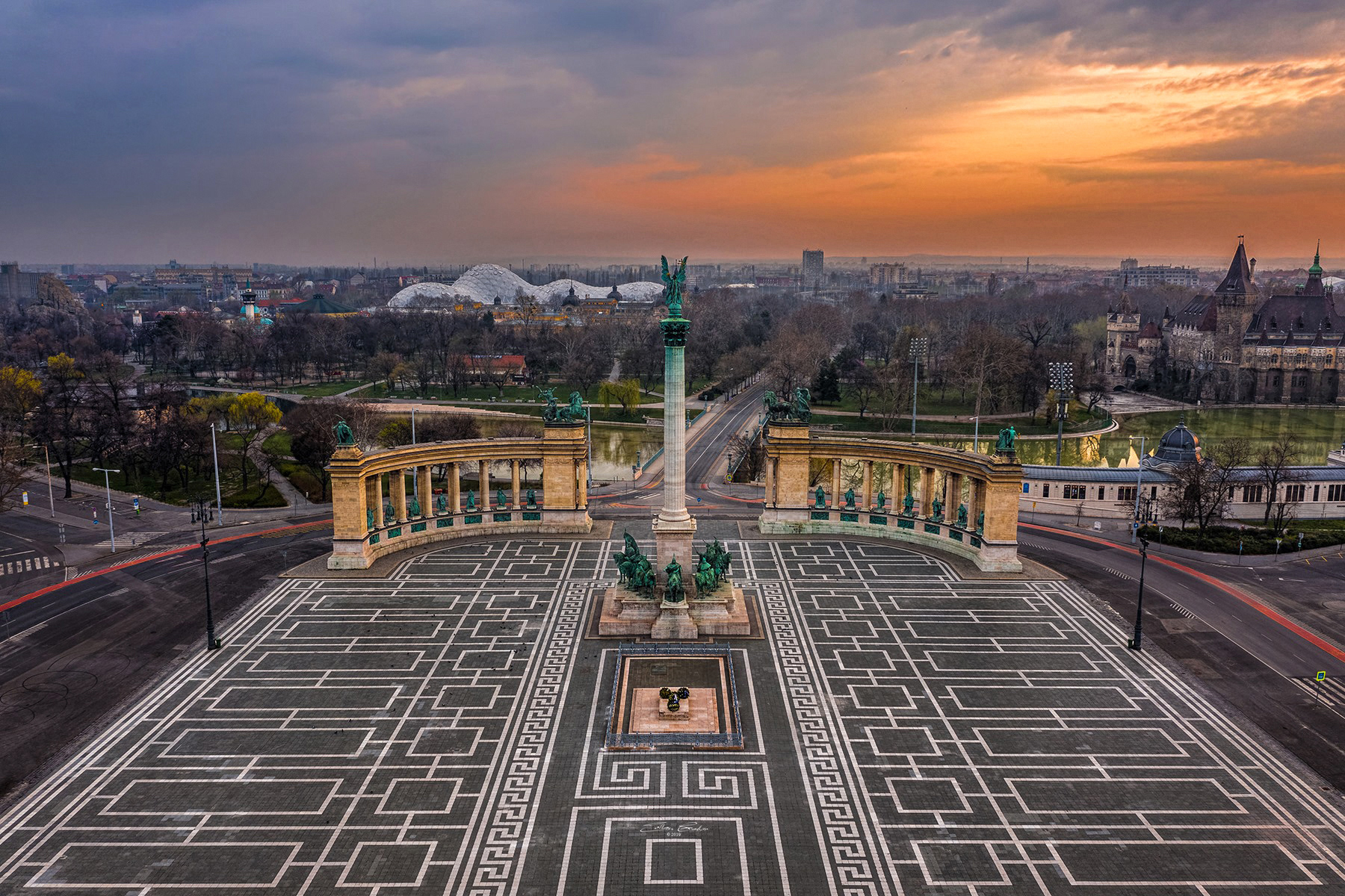 Sunrise at Heroes' Square
