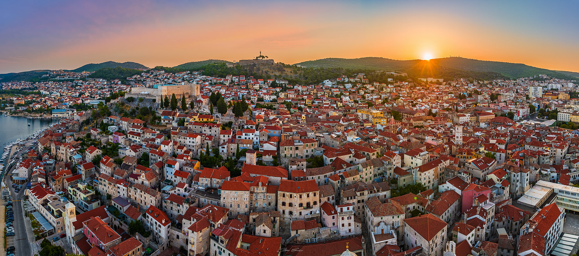 Aerial view of Šibenik - Croatia