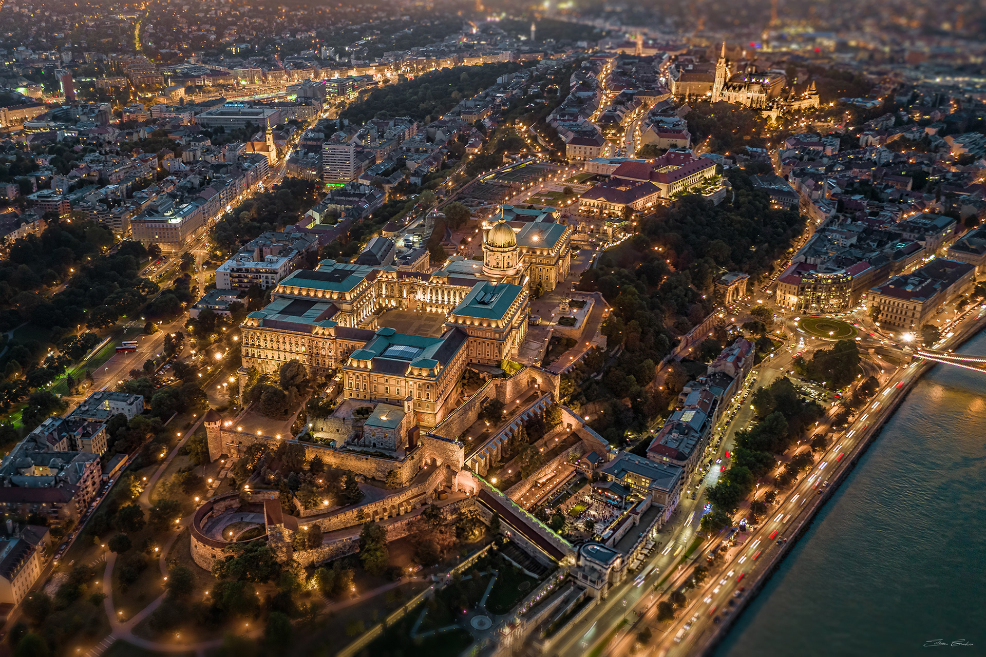 Buda Castle Royal Palace from above