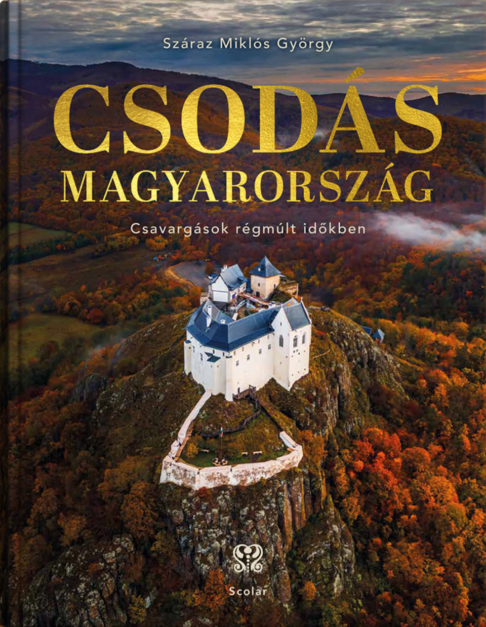 My aerial photo of Fuzer Castle on a cover of "Csodas Magyarorszag" book
