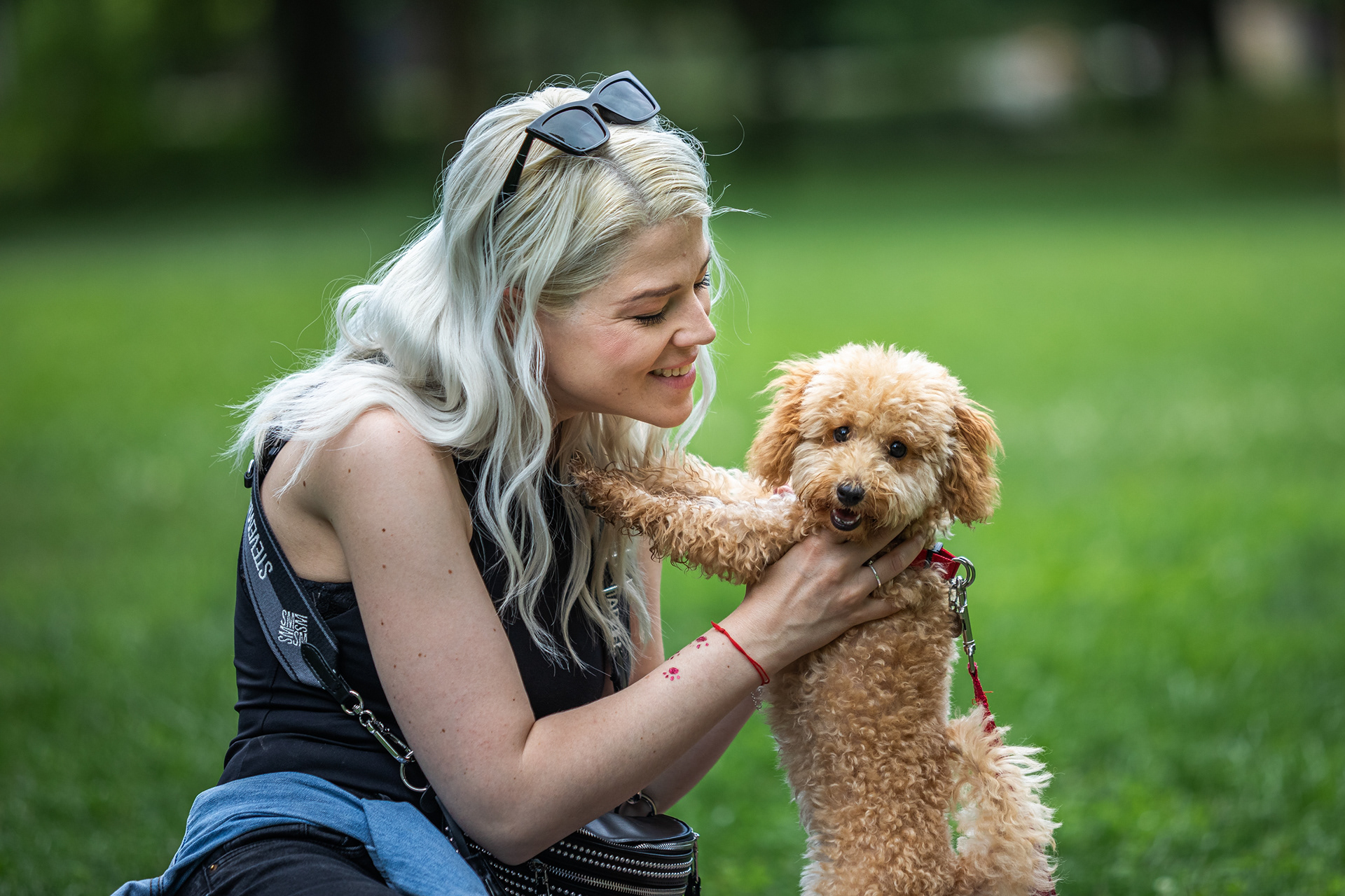 Enikő Muri with her dog - 2025