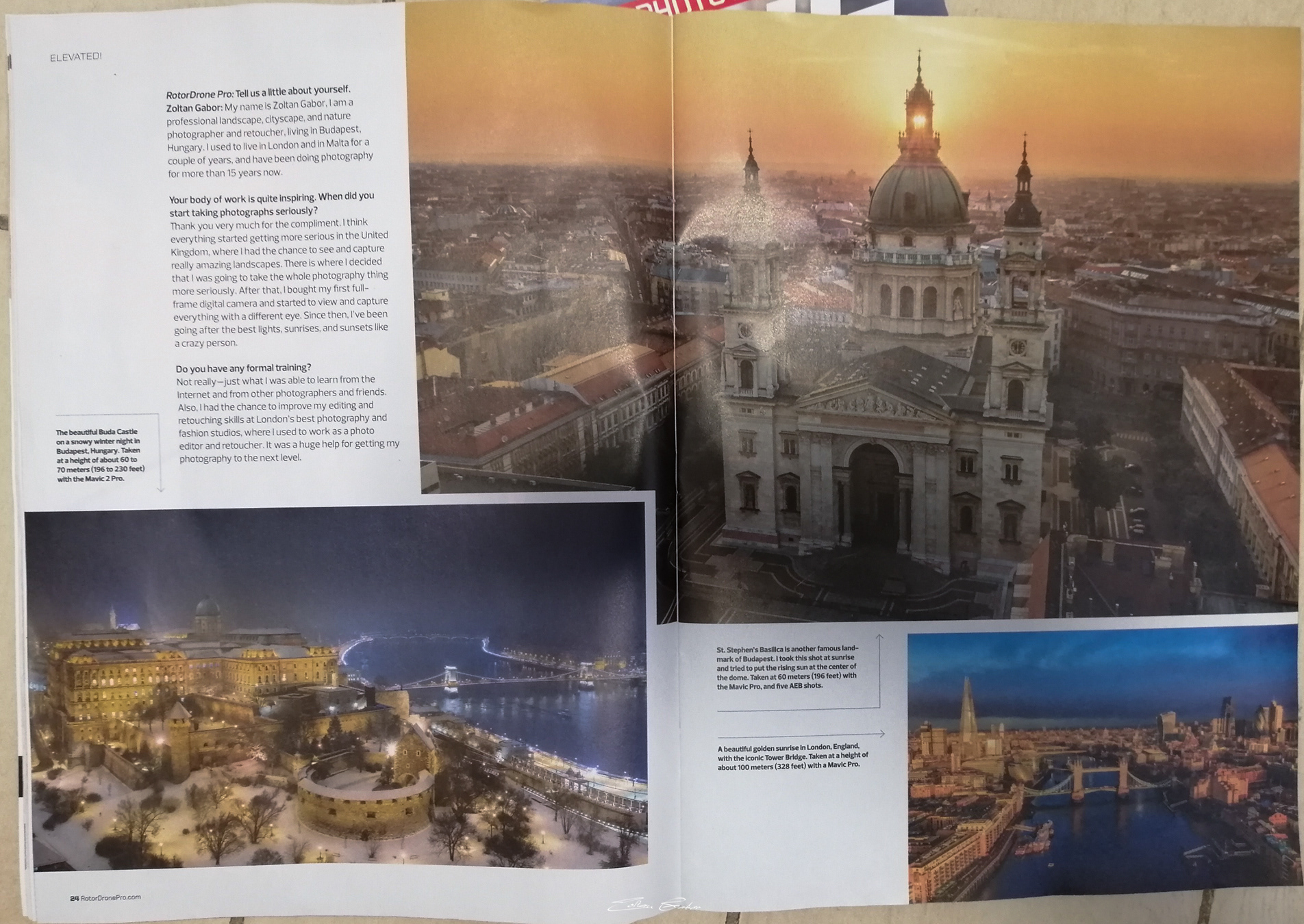 10 page article about my work in Rotor Drone Magazine