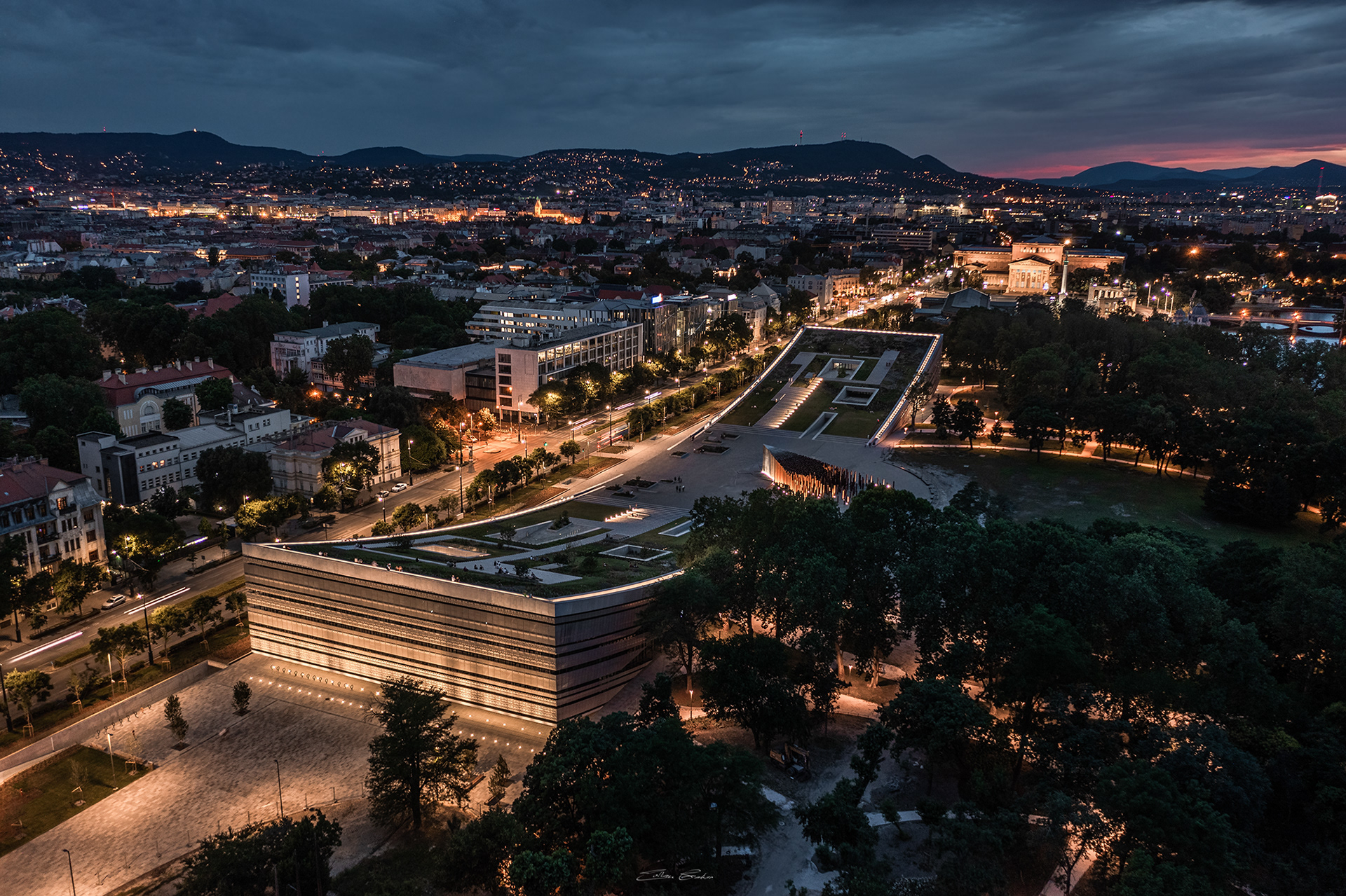 Museum of Ethnography from above- Budapest