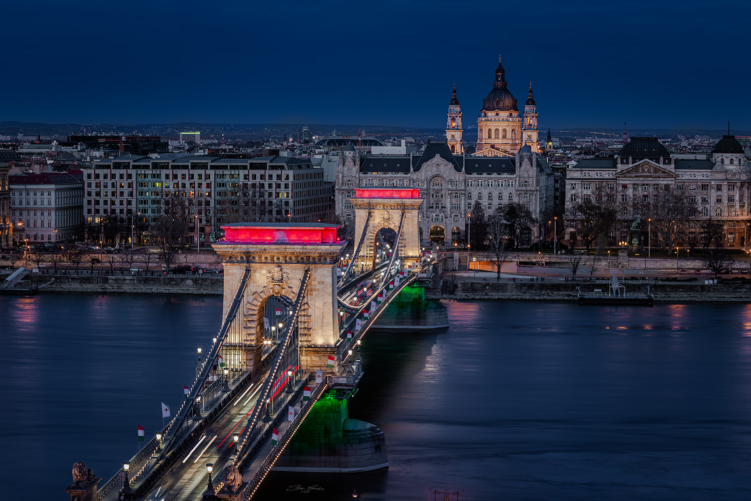 Széchenyi Chain Bridge Tricolor