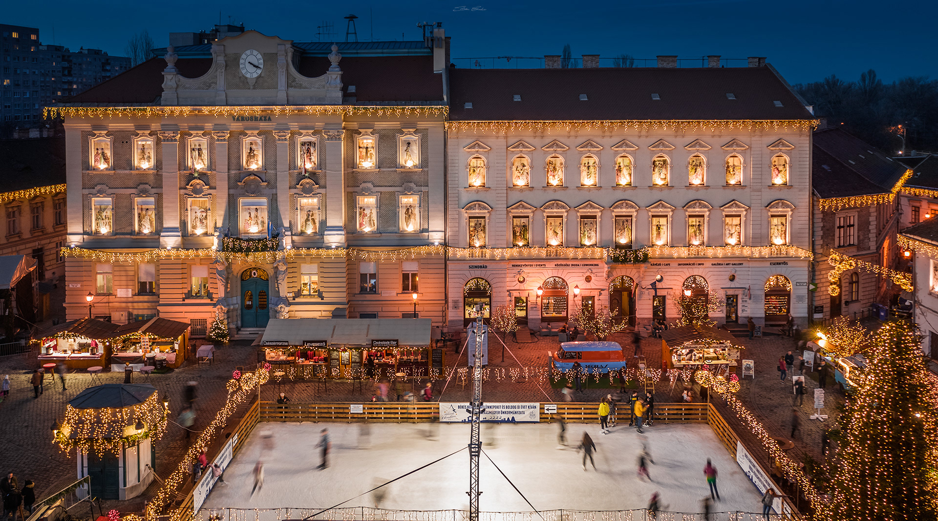 Christmas fair at Szentlélek square - Budapest, Hungary