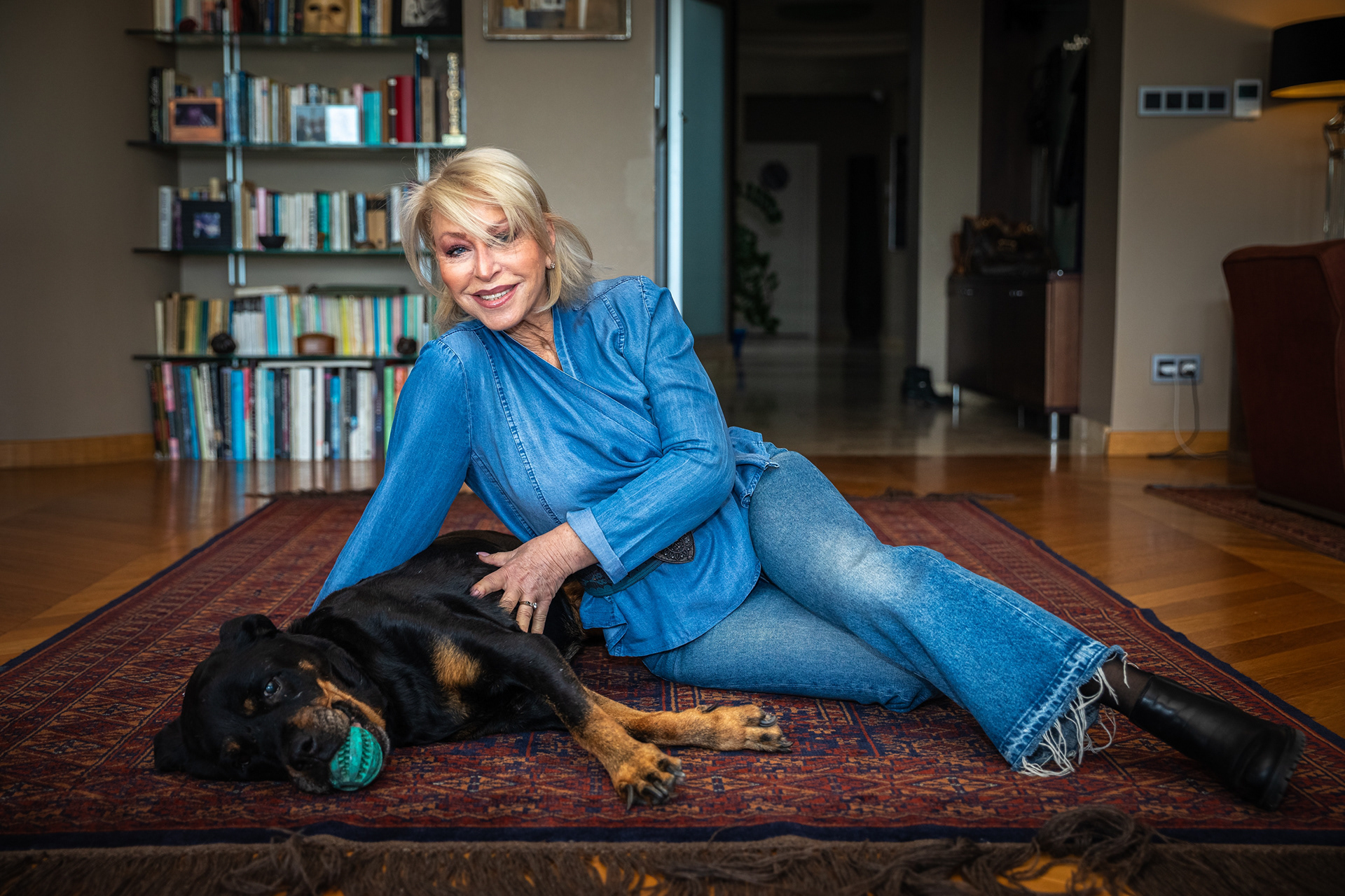 Anikó Ungár and her dog - 2025