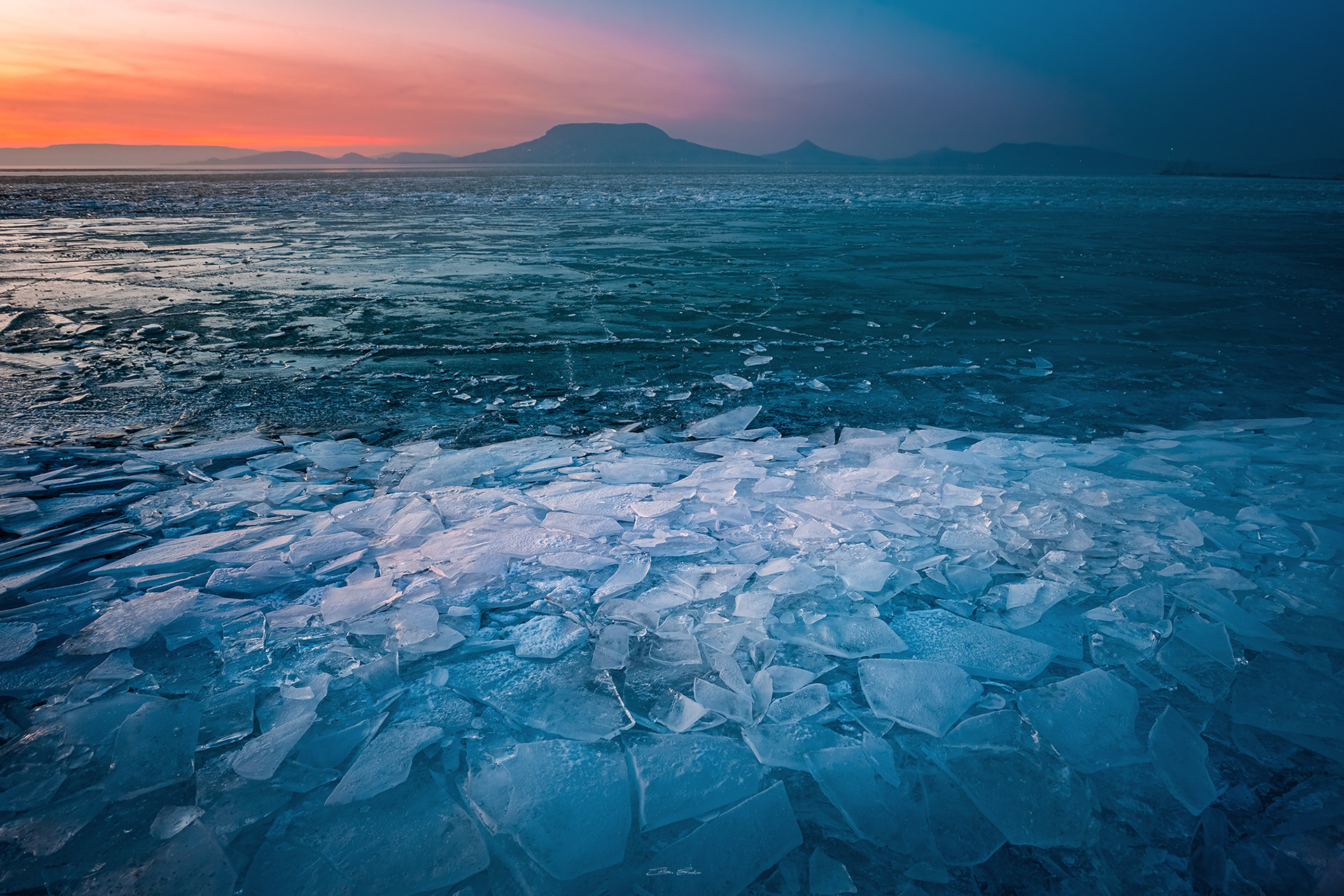 Frozen Lake Balaton - Hungary
