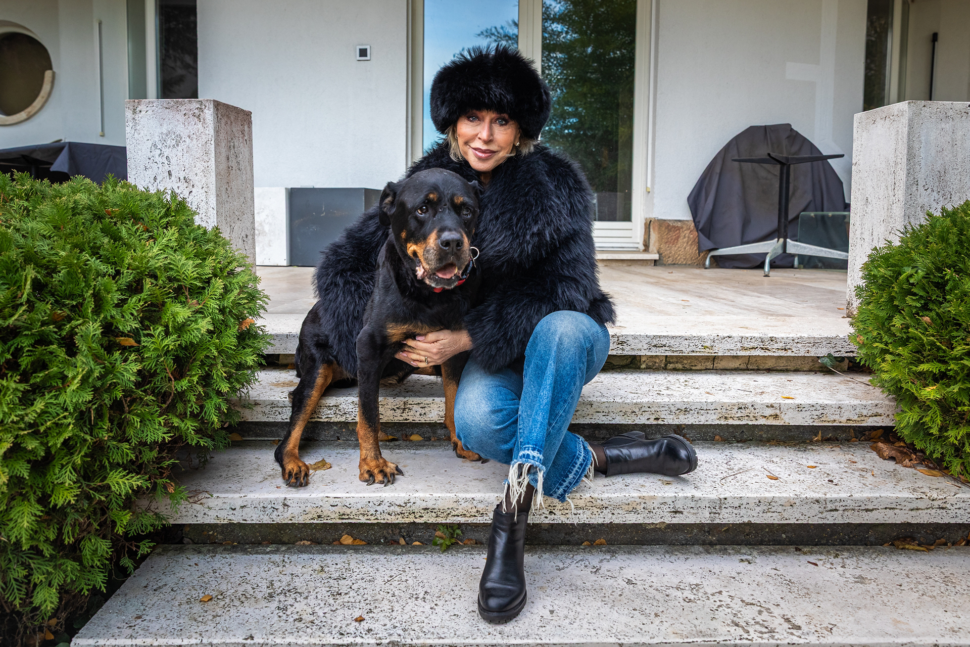 Anikó Ungár and her dog - 2025