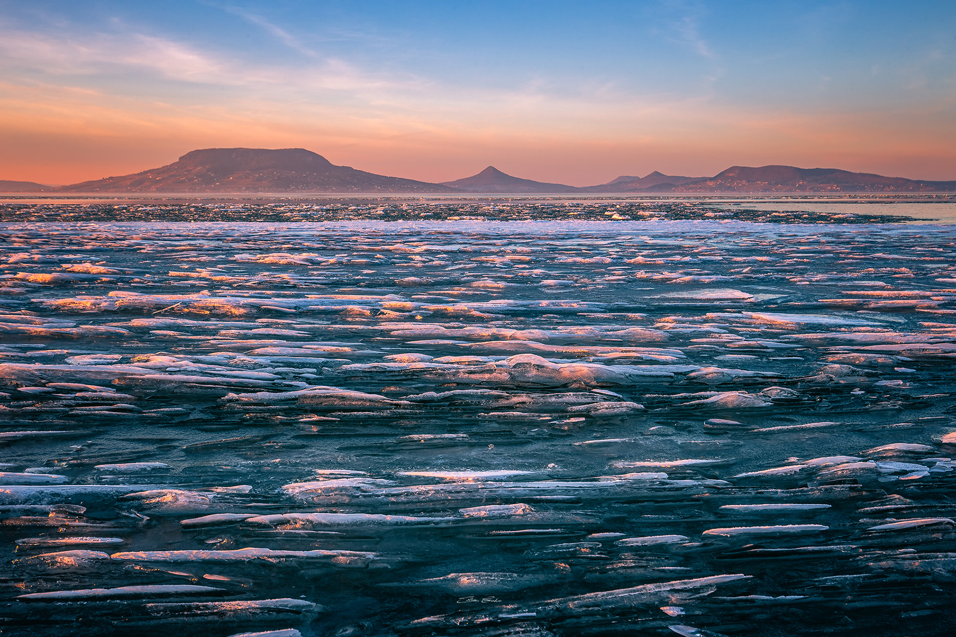 Frozen Lake Balaton - Hungary