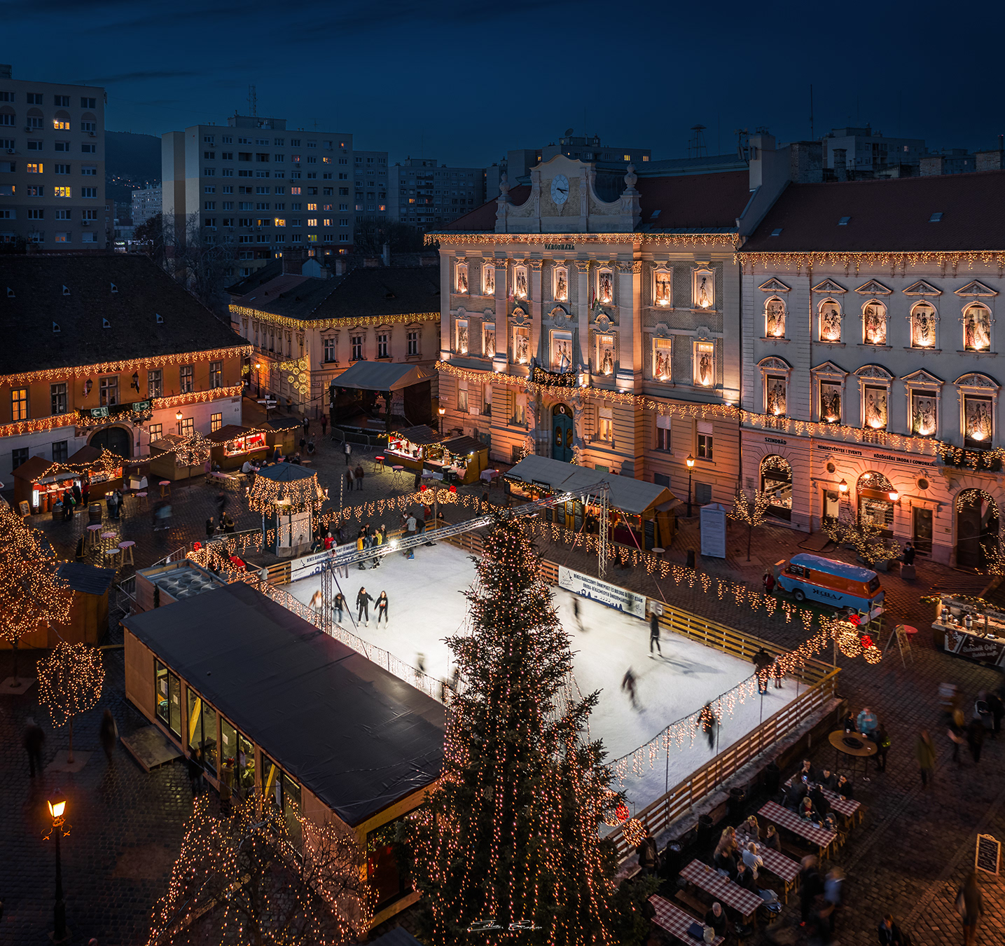 Christmas fair at Szentlélek square - Budapest, Hungary