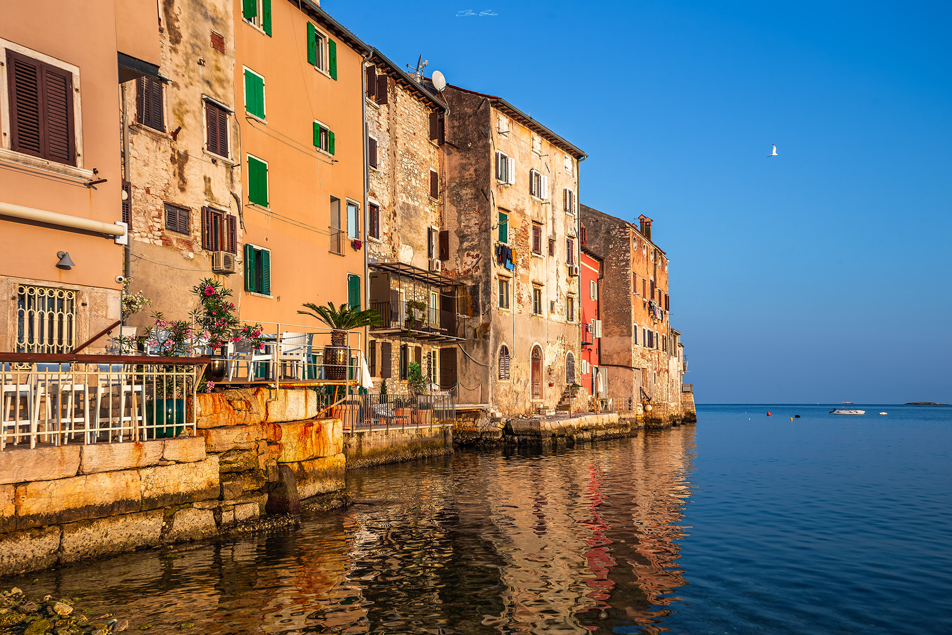 Sunset at the Old Town of Rovinj, Croatia