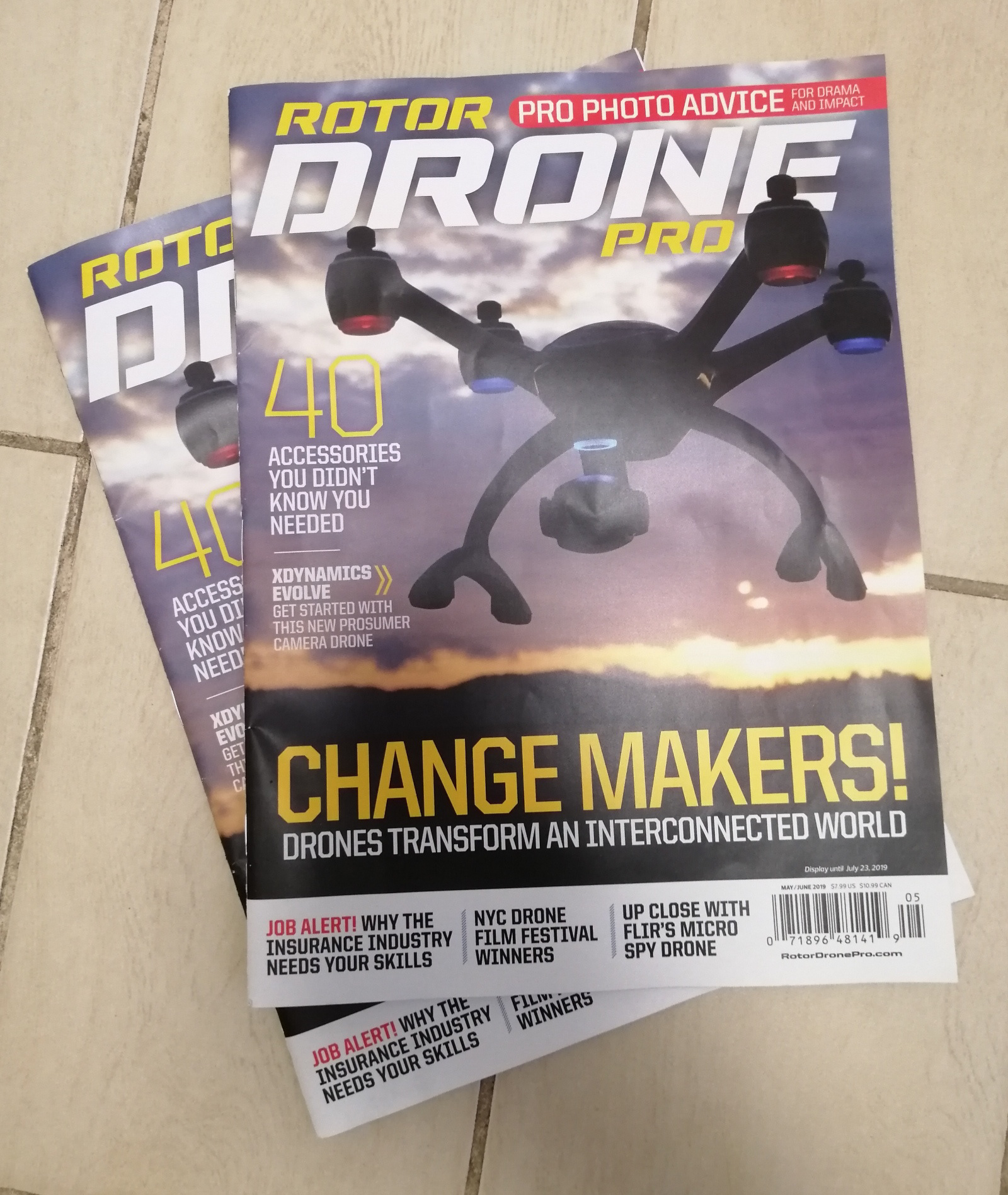 10 page article about my work in Rotor Drone Magazine
