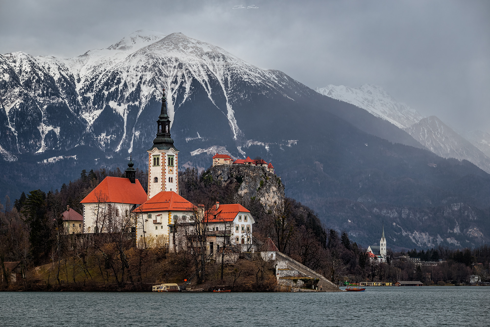 Bled Island at winter time