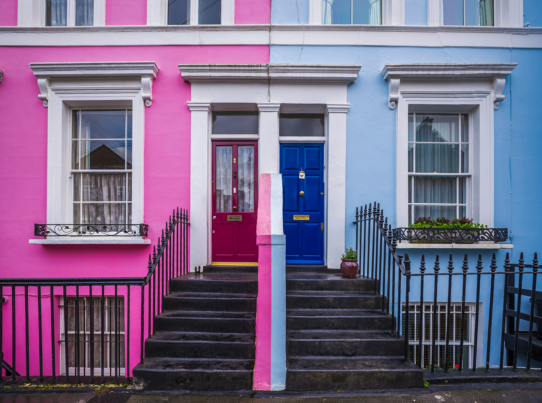 Colorful houses of Camden Town