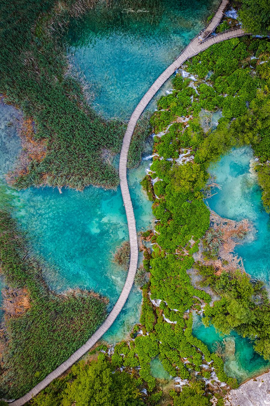 Plitvice Lakes from above