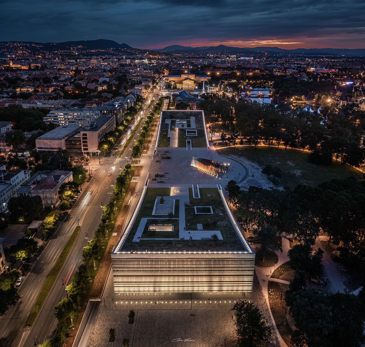 Museum of Ethnography from above- Budapest
