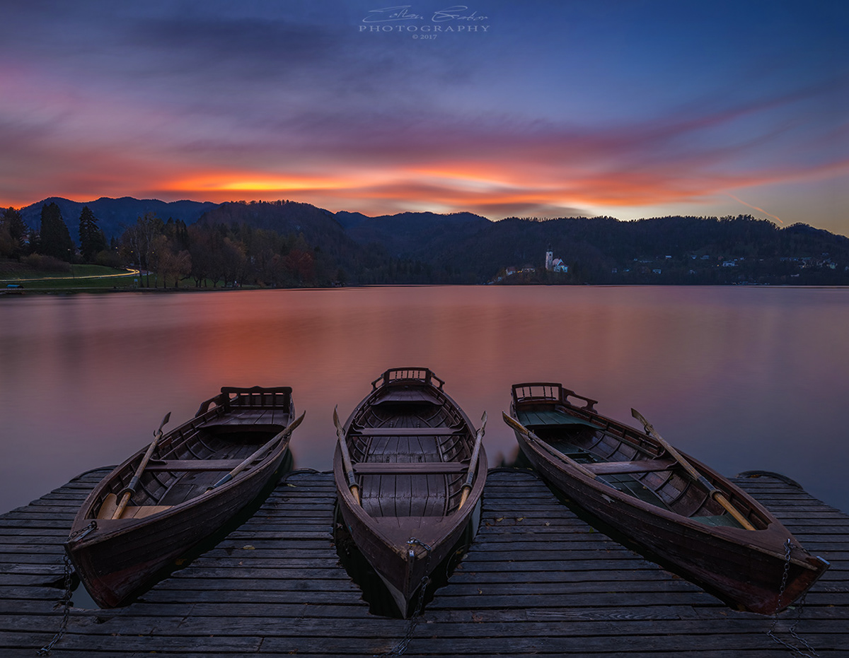 Boats at Lake Bled