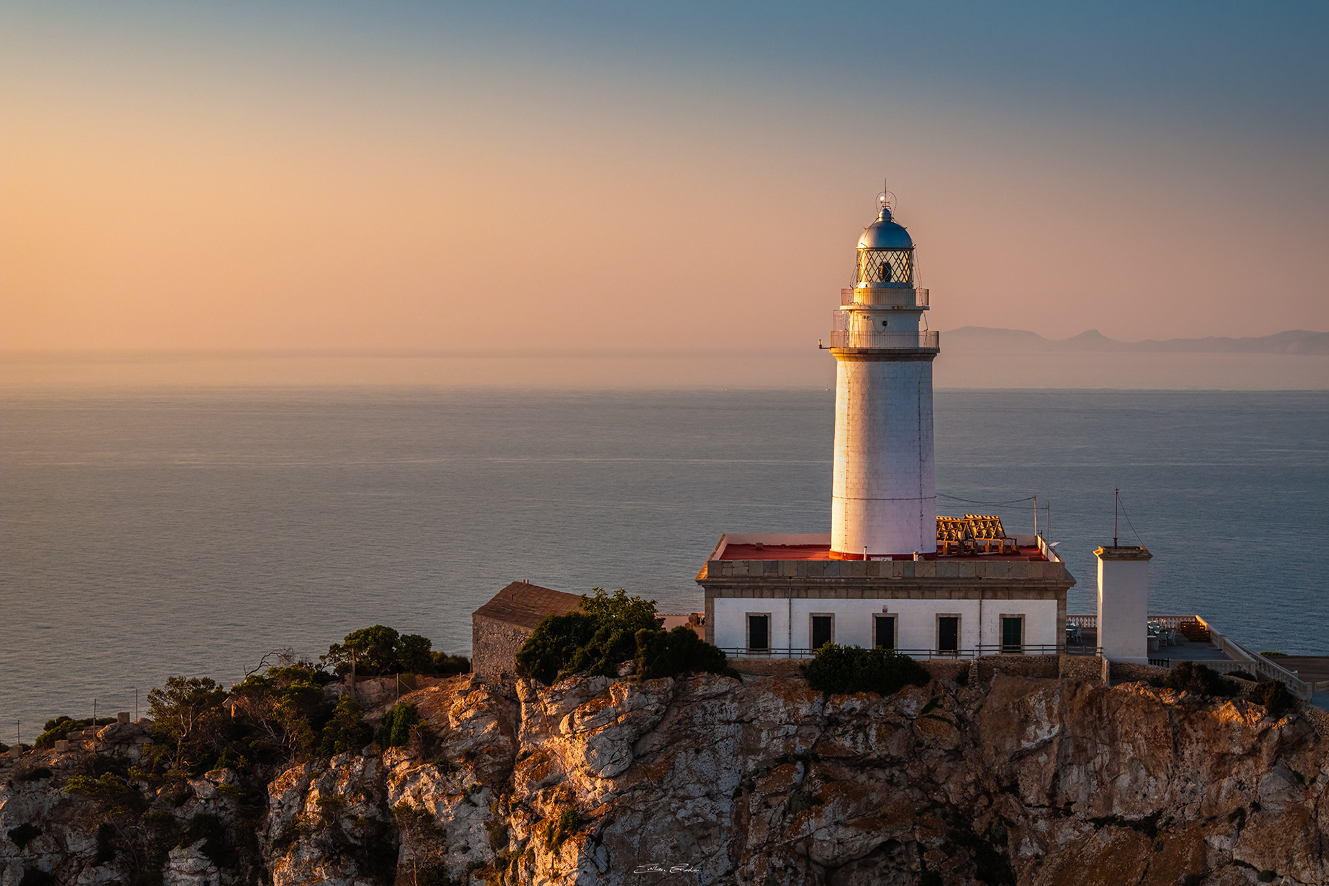 Aerial view of Cap de Formentor lighthouse