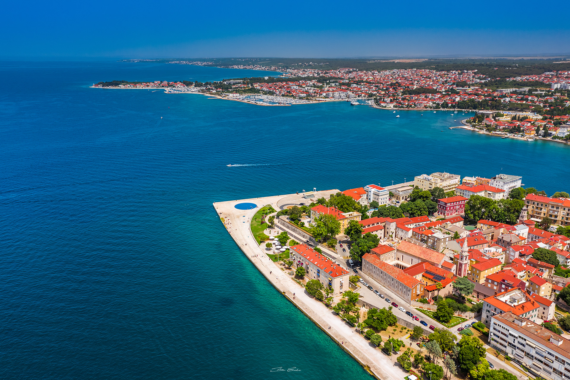 Aerial view of Zadar, Croatia