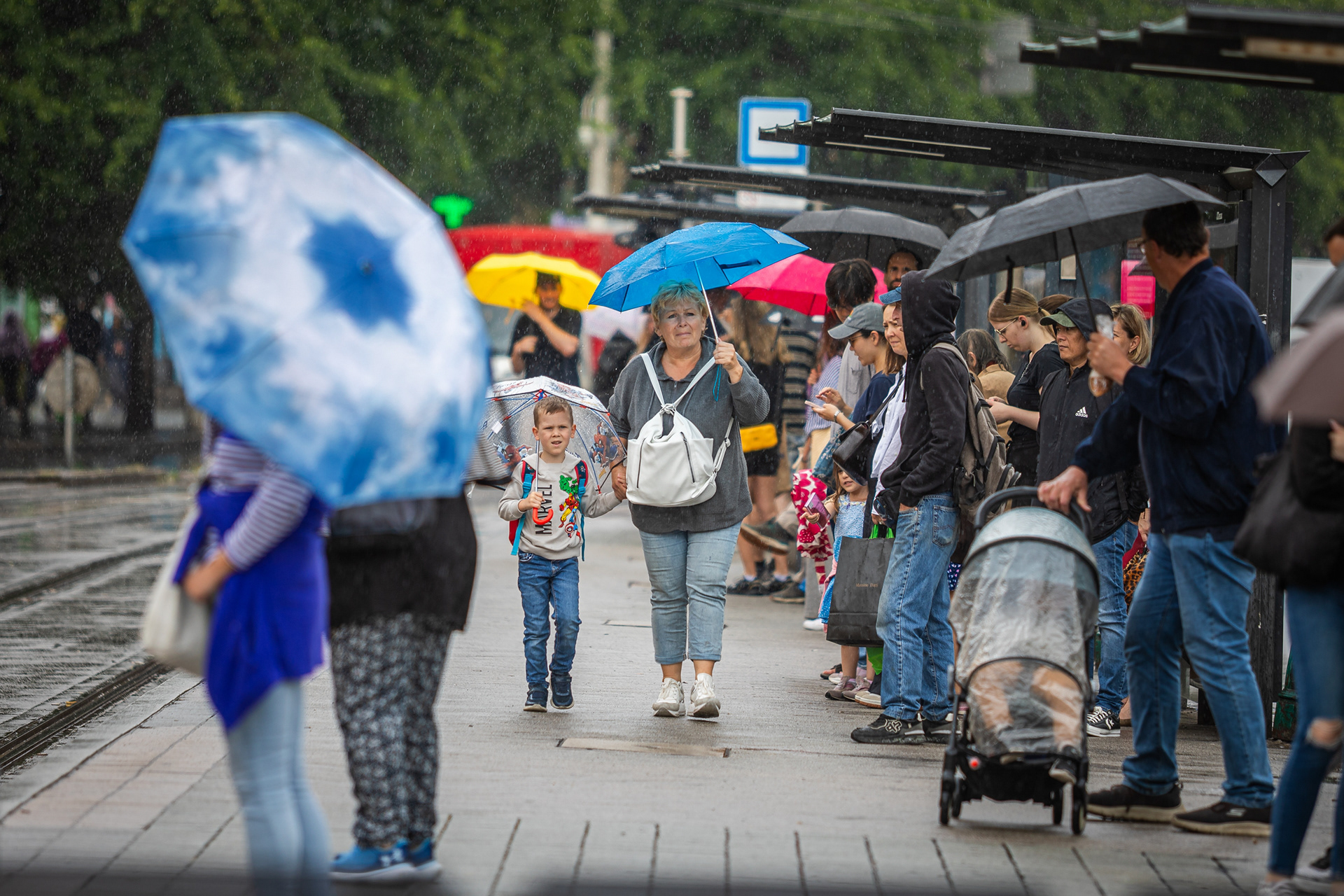 Rainy weather in Budapest - 2025