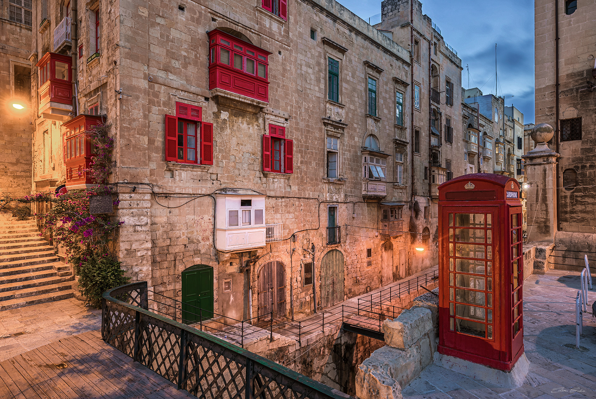 British Red Phone Booth at Valletta